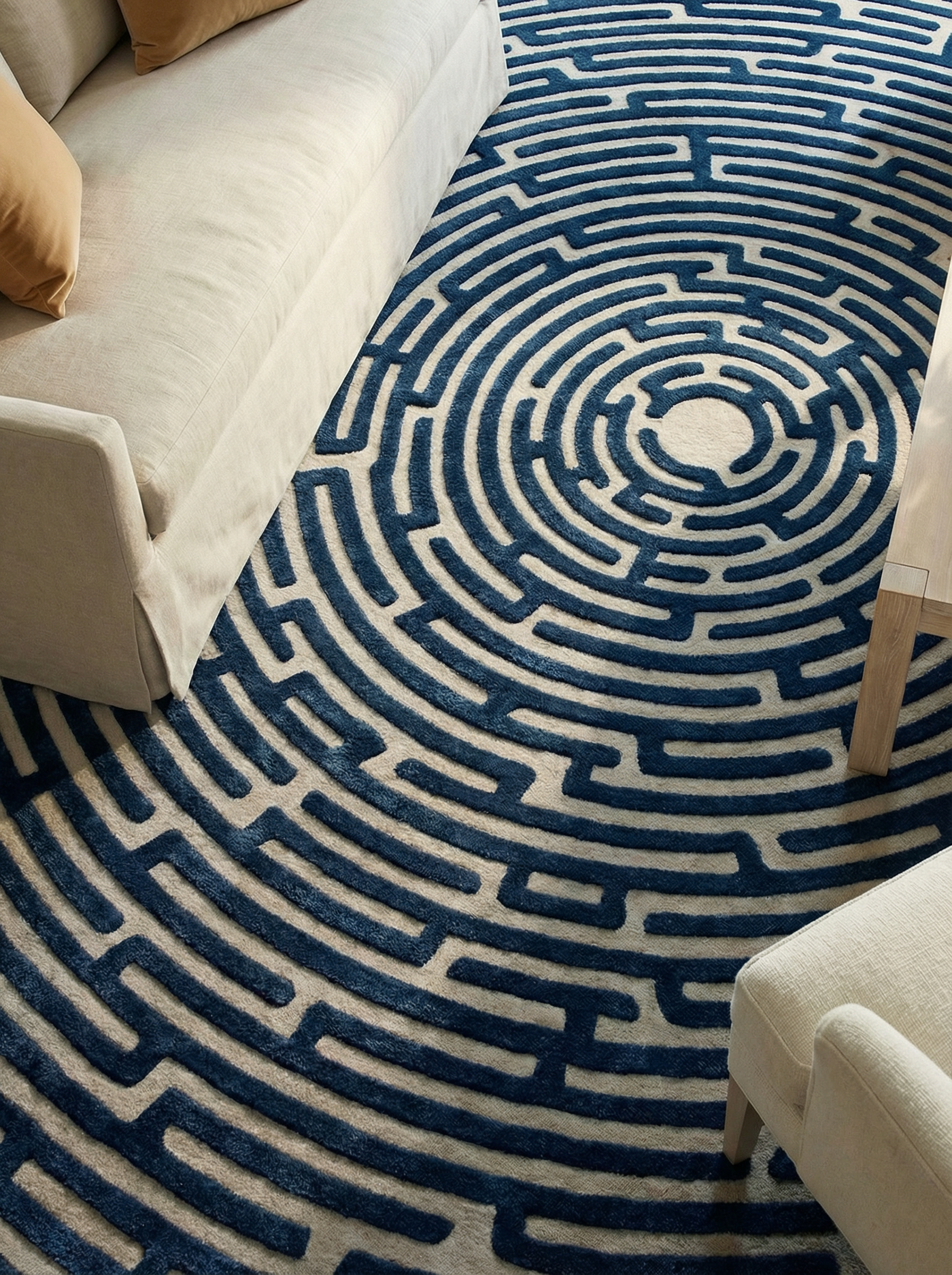 Amiens Hand-Tufted Maze Rug
