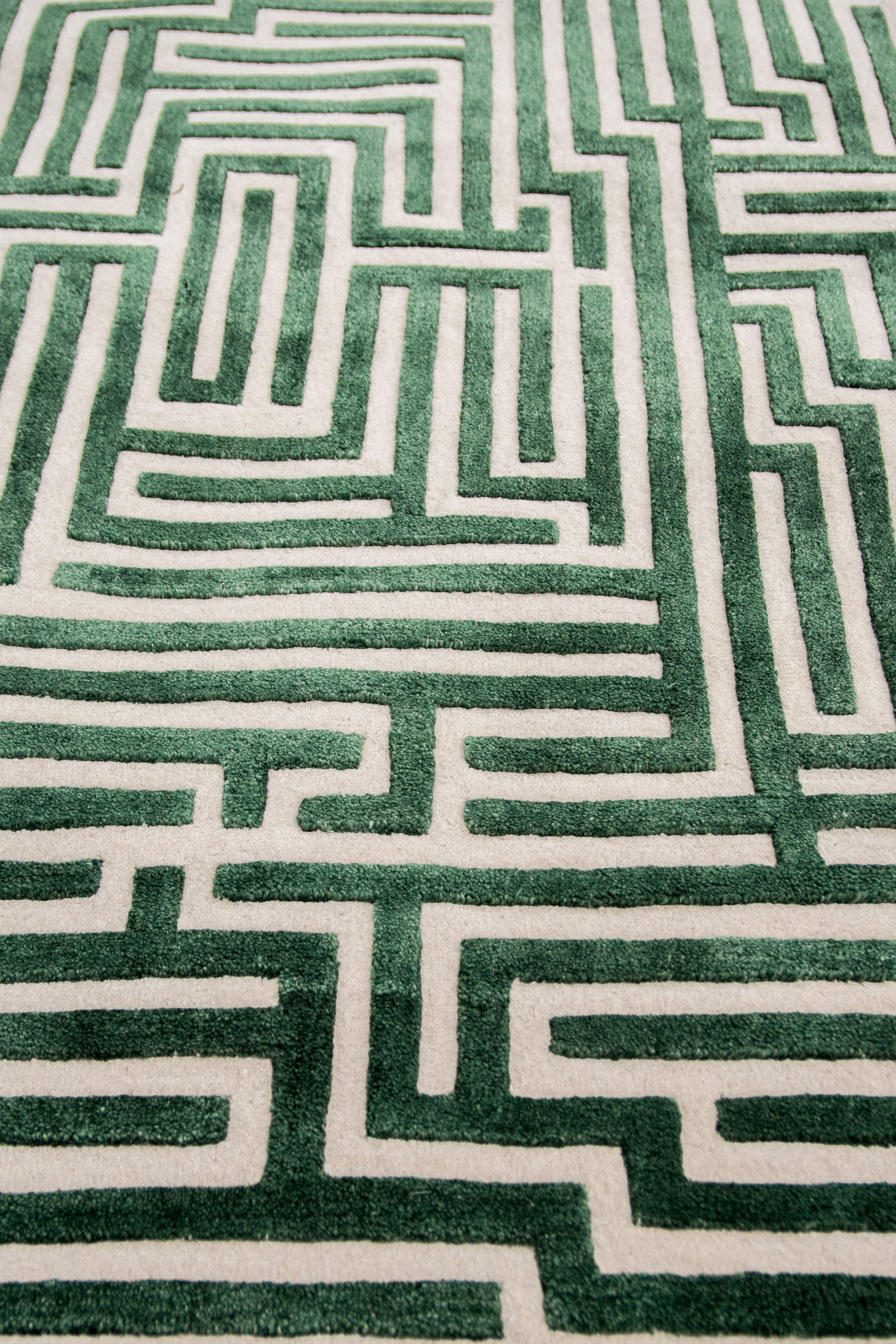 Anatolia Hand-Tufted Maze Rug
