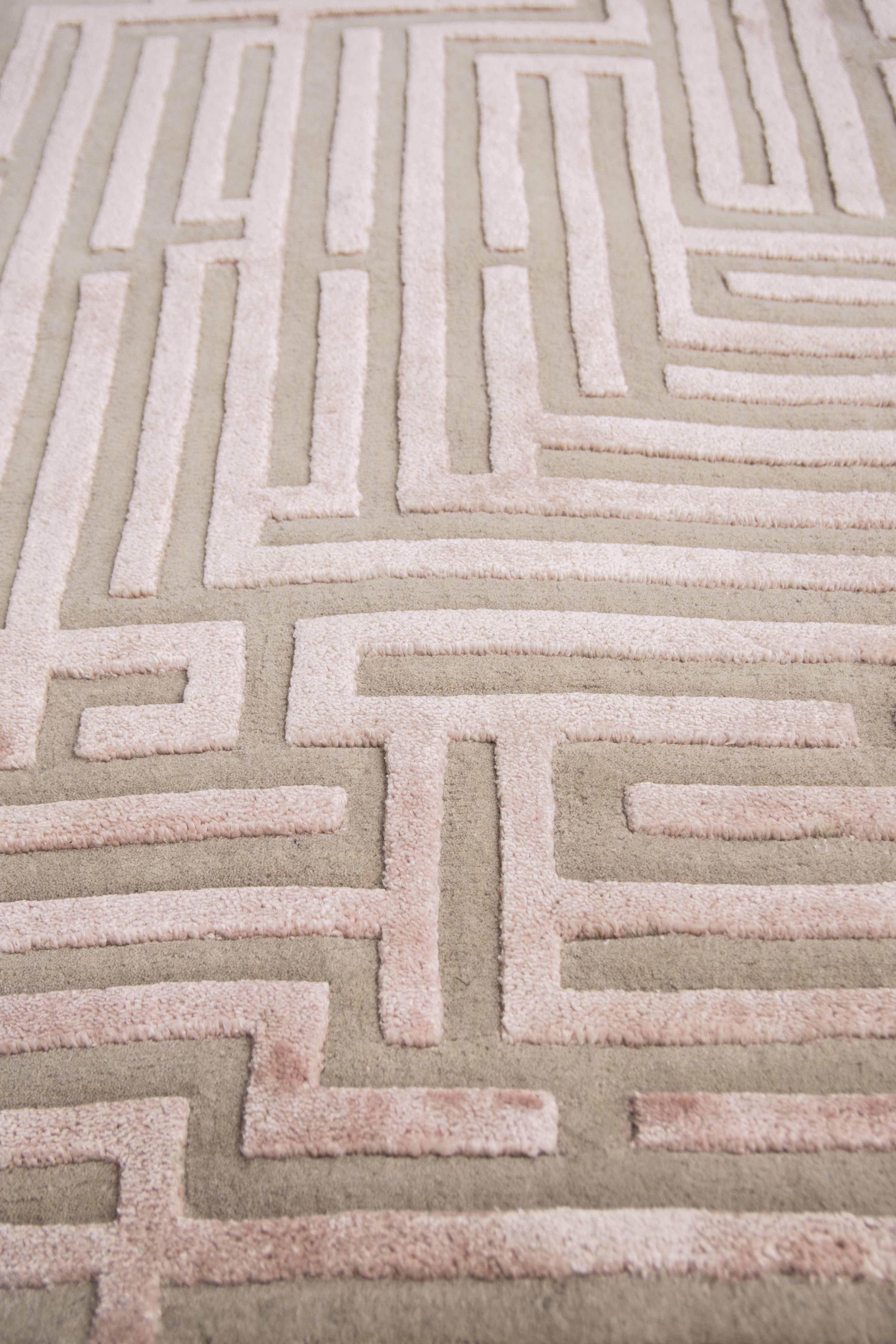 Anatolia Hand-Tufted Maze Rug