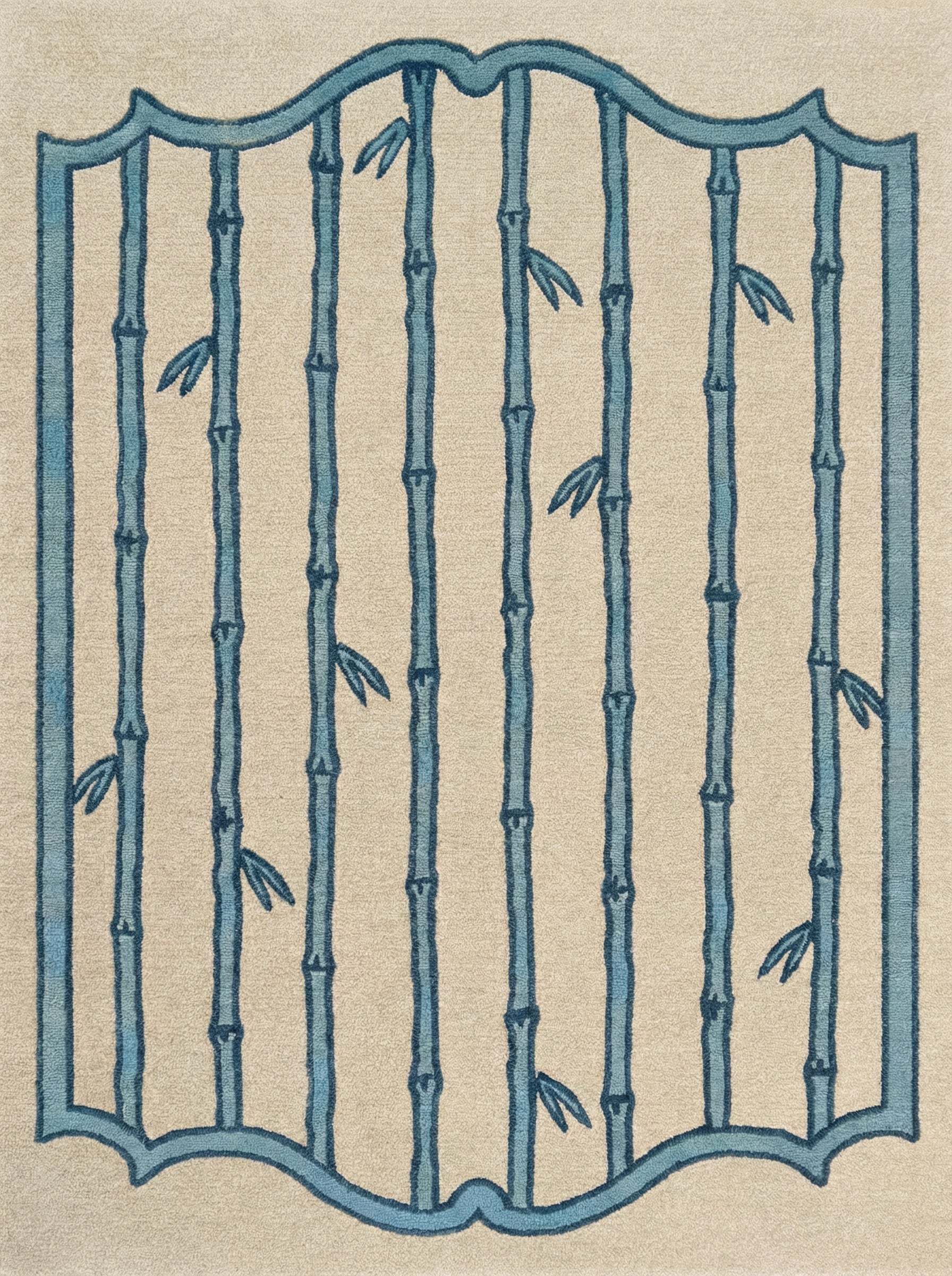 Brighton Bamboo Frame Hand-Tufted Area Rug