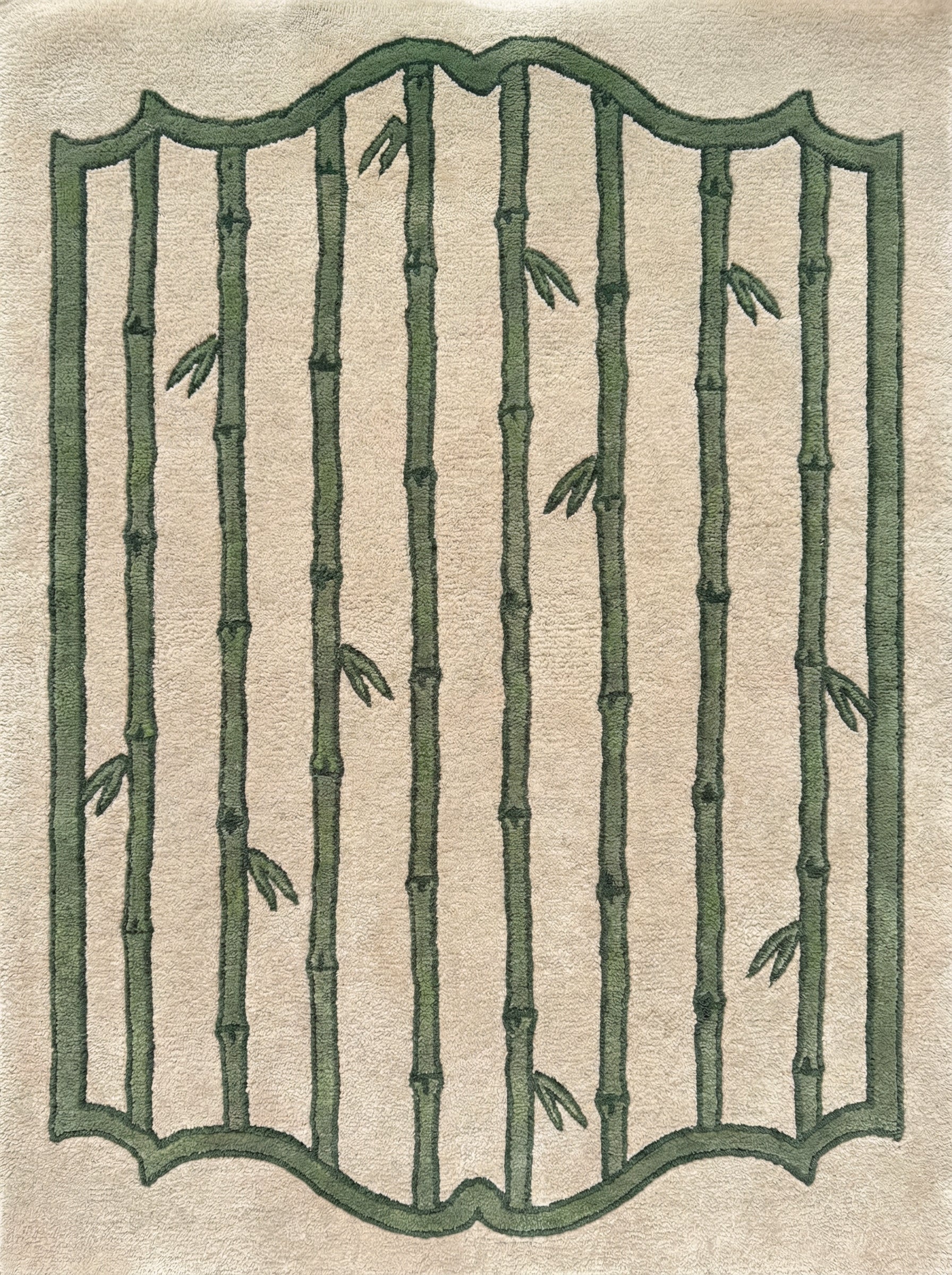 Brighton Bamboo Frame Hand-Tufted Area Rug