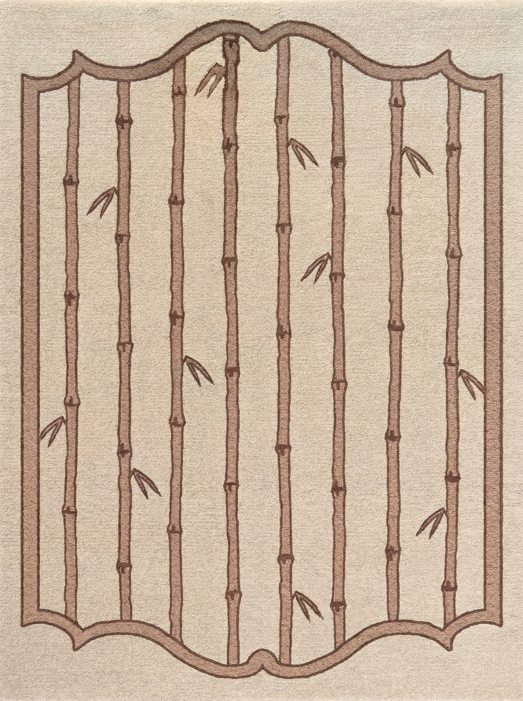 Brighton Bamboo Frame Hand-Tufted Area Rug