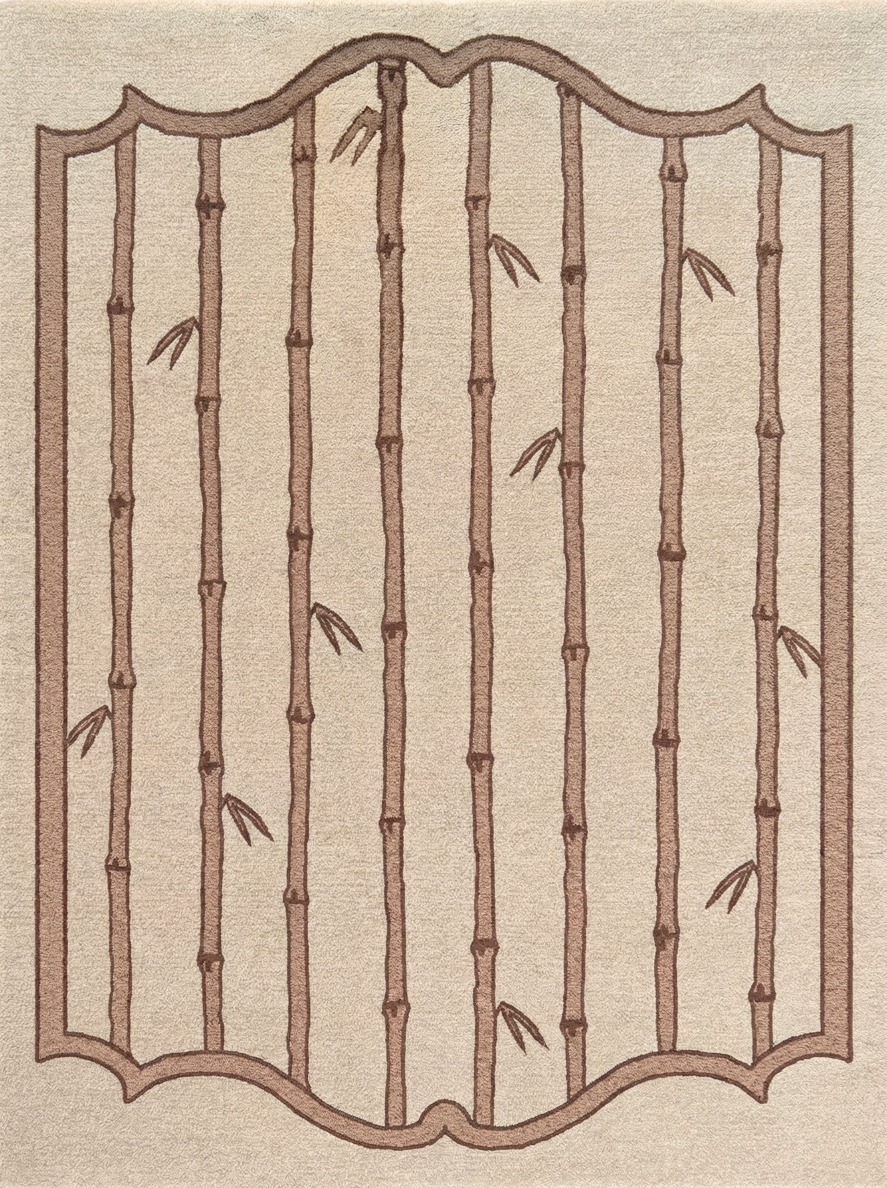 Brighton Bamboo Frame Hand-Tufted Area Rug