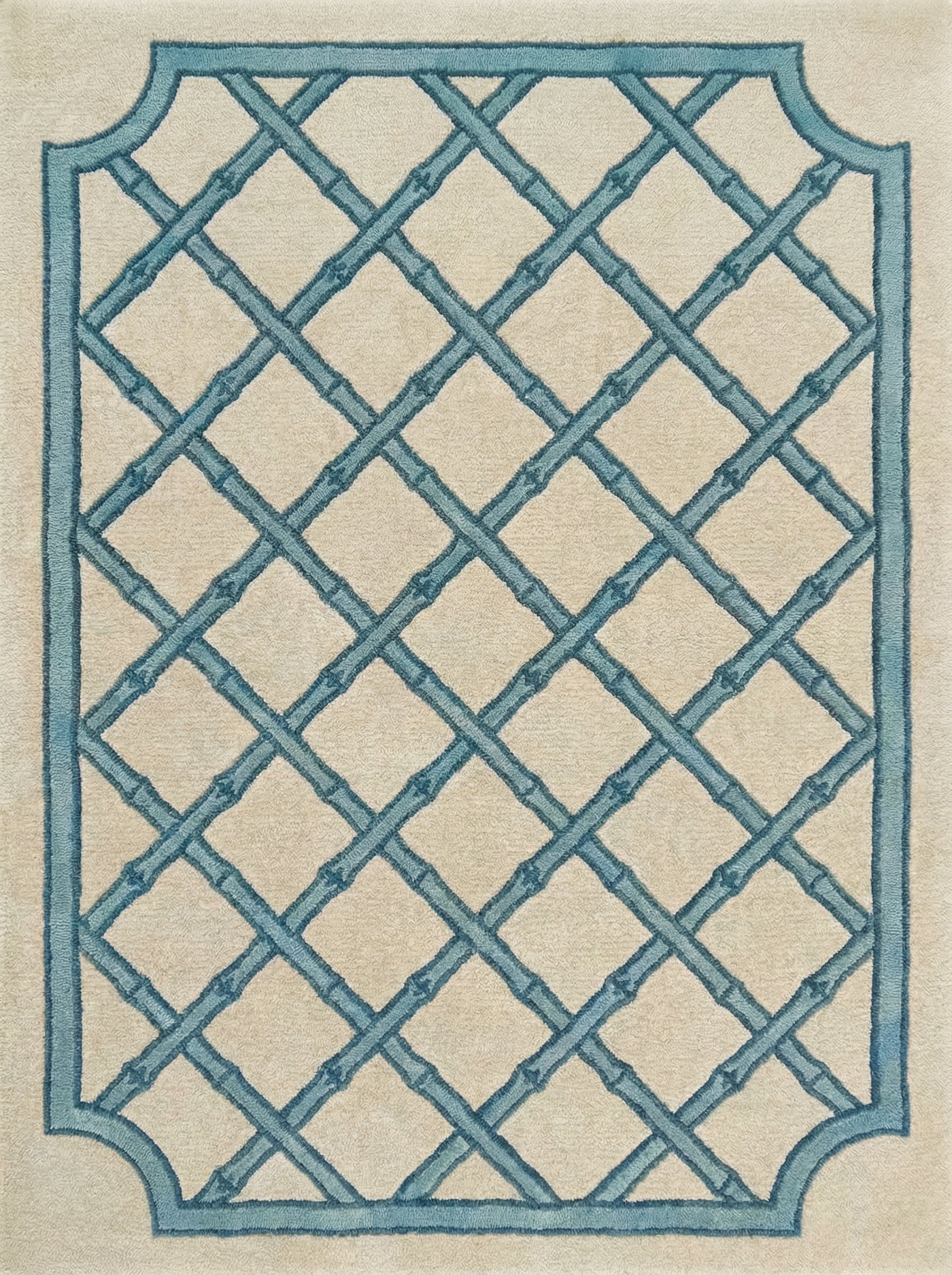 Brighton Bamboo Trellis Hand-Tufted Area Rug