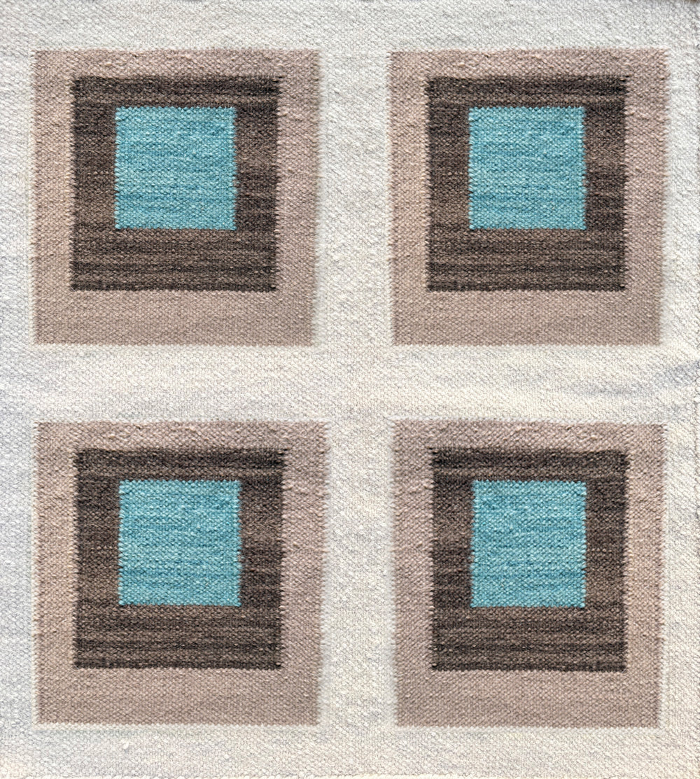 Color Study Handwoven Wool Flatweave Rug