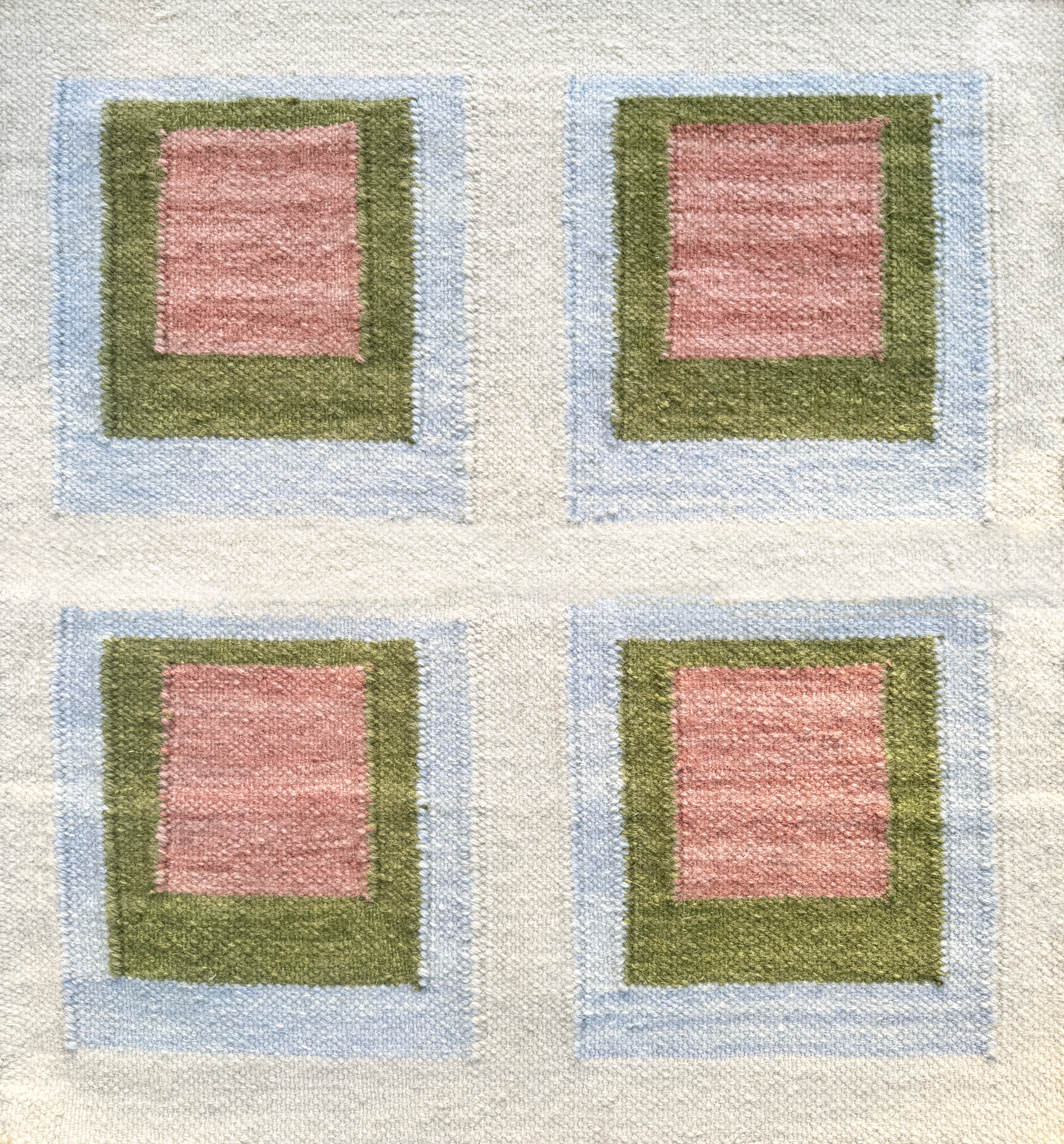 Color Study Handwoven Wool Flatweave Rug
