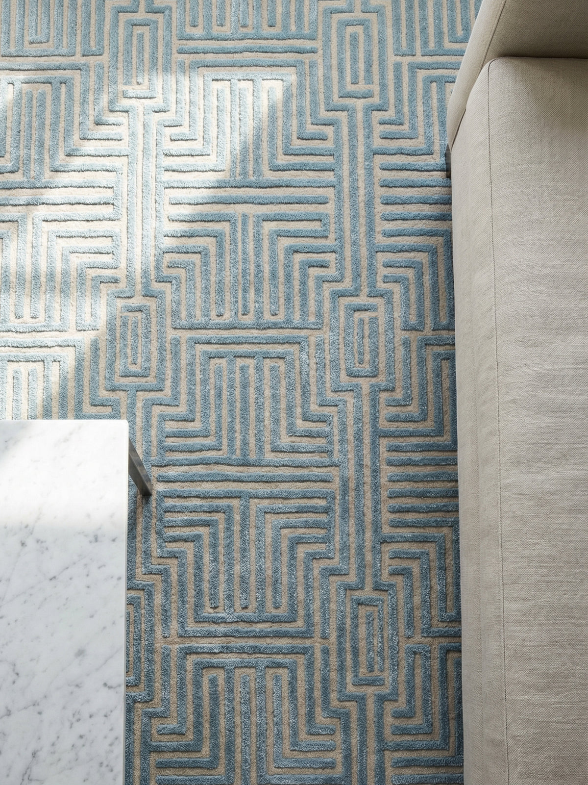Knossos Hand-Tufted Maze Luxury Floor Rug - Order Now – Kevin Francis ...