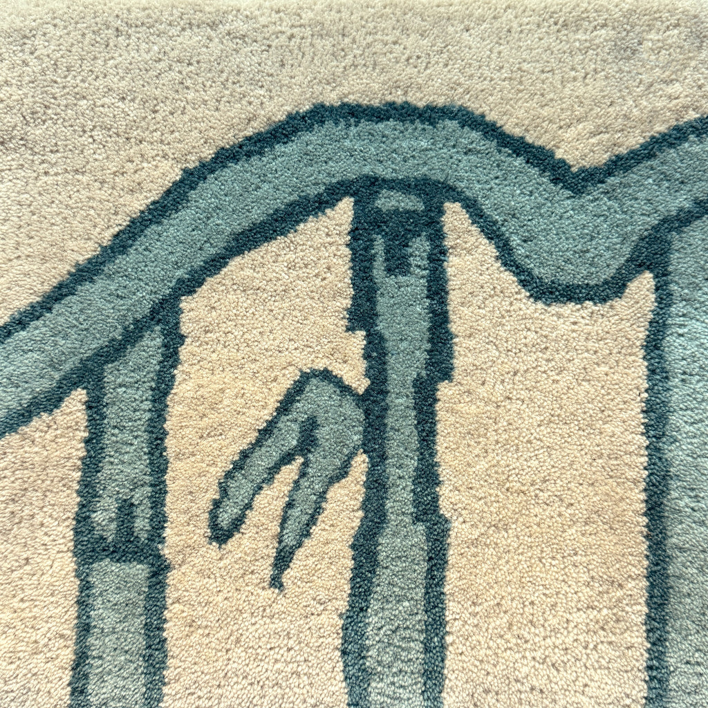 Brighton Bamboo Frame Hand-Tufted Area Rug