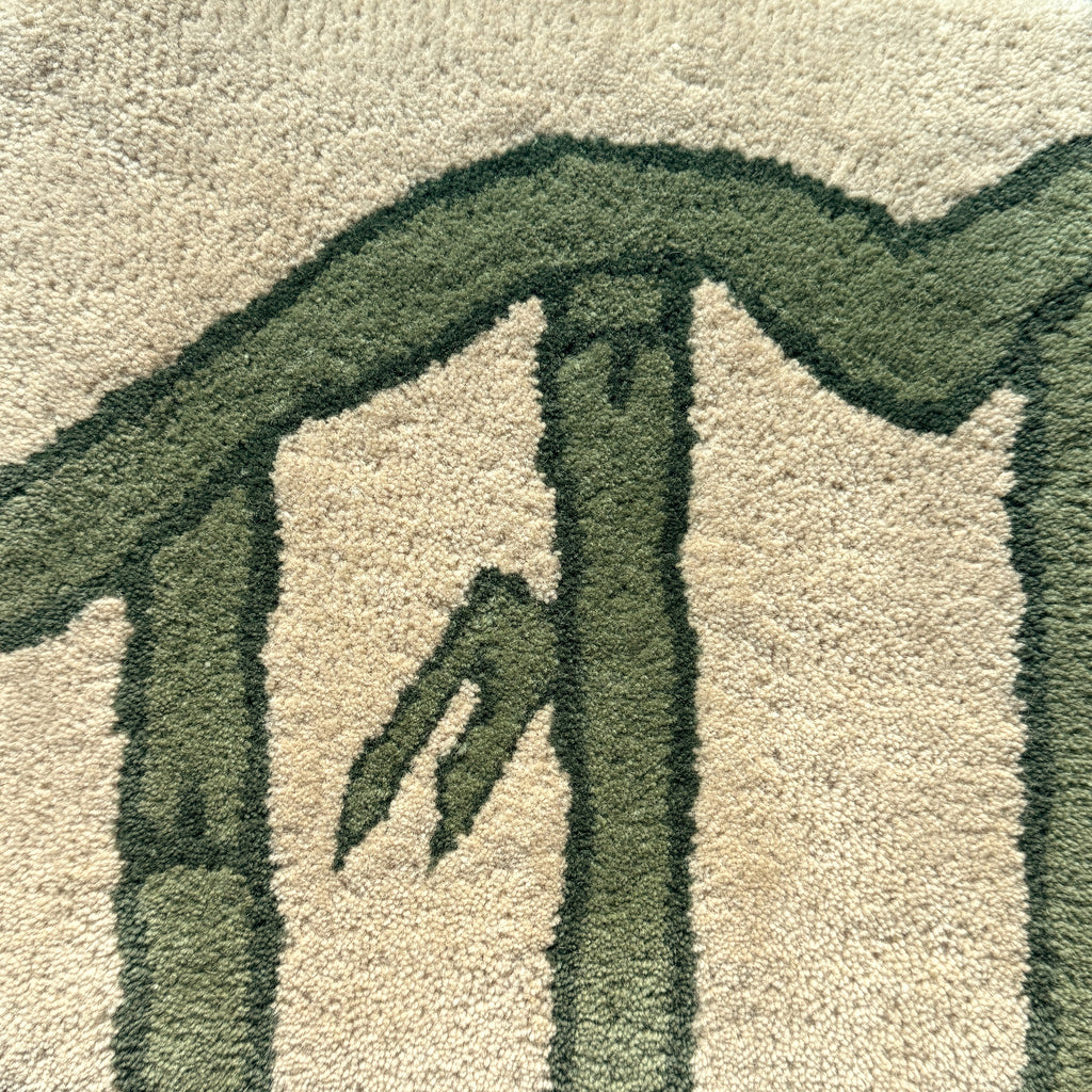 Brighton Bamboo Frame Hand-Tufted Area Rug