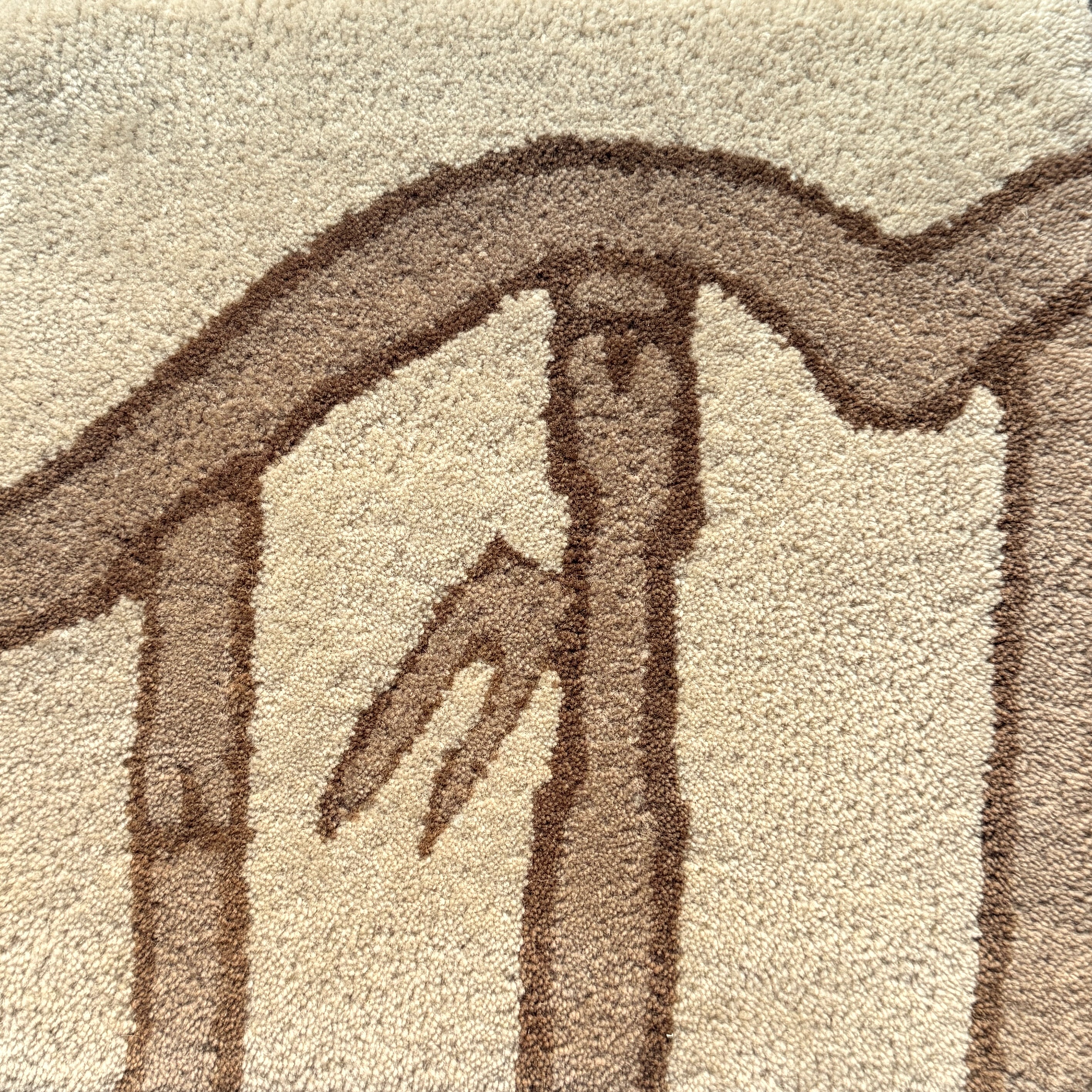 Brighton Bamboo Frame Hand-Tufted Area Rug