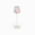 Twilight Pebble hand-marbled paper Poldina lamp shade cover by Kevin Francis Design