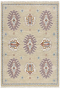 Modern Cairene Hand-Knotted Wool Rug by Kevin Francis Design featuring intricate Turkish knot patterns and rich, warm colors.