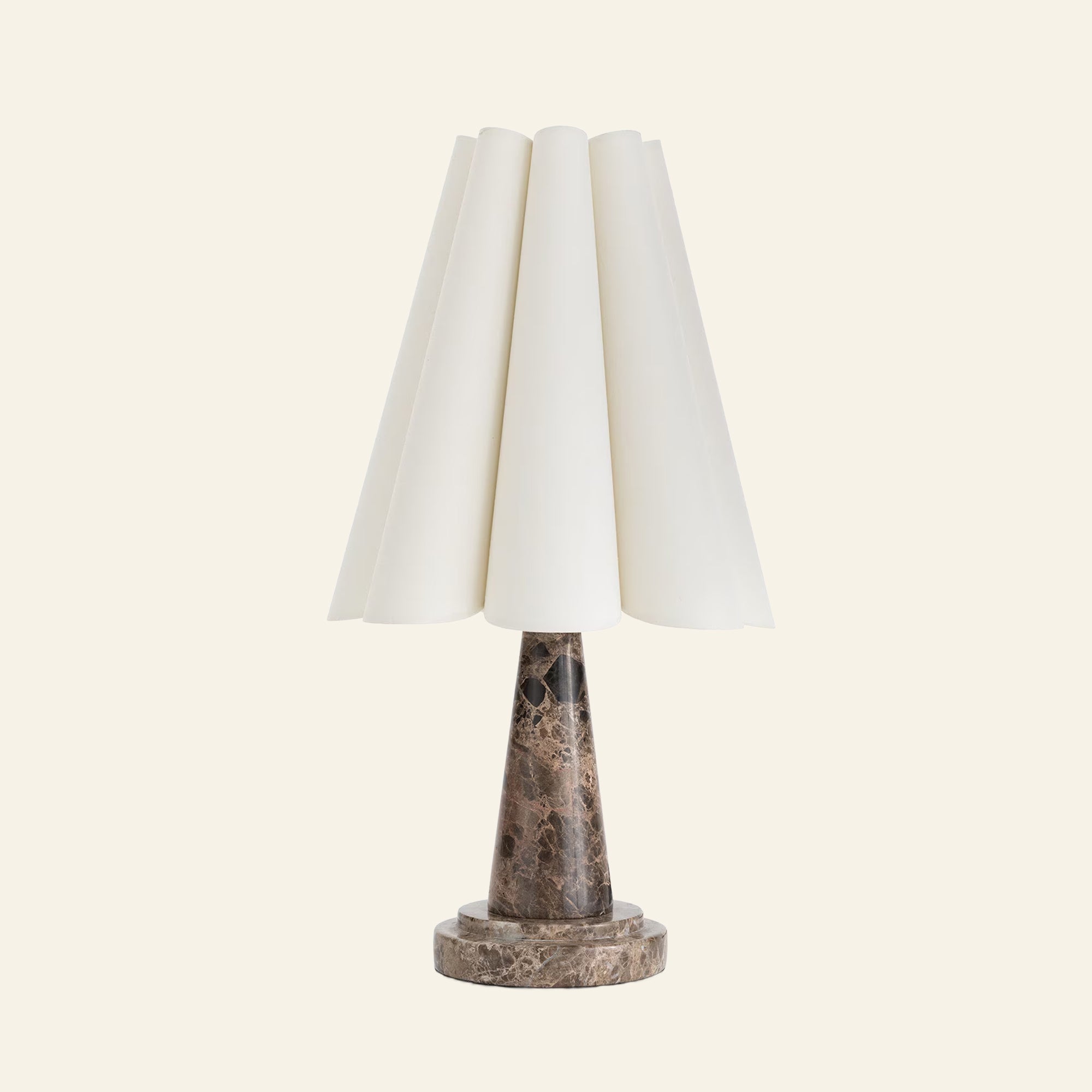 22" Cecil Brown Marble Mini Lamp