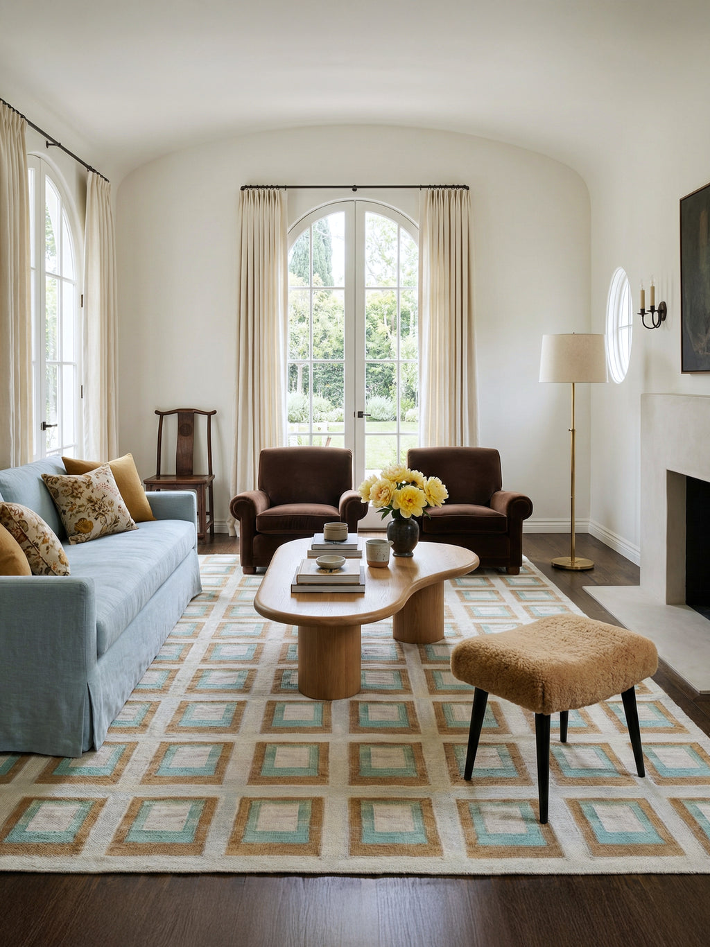 Color Study Handwoven Wool Flatweave Rug | Flatweave Rug by Kevin Francis Design