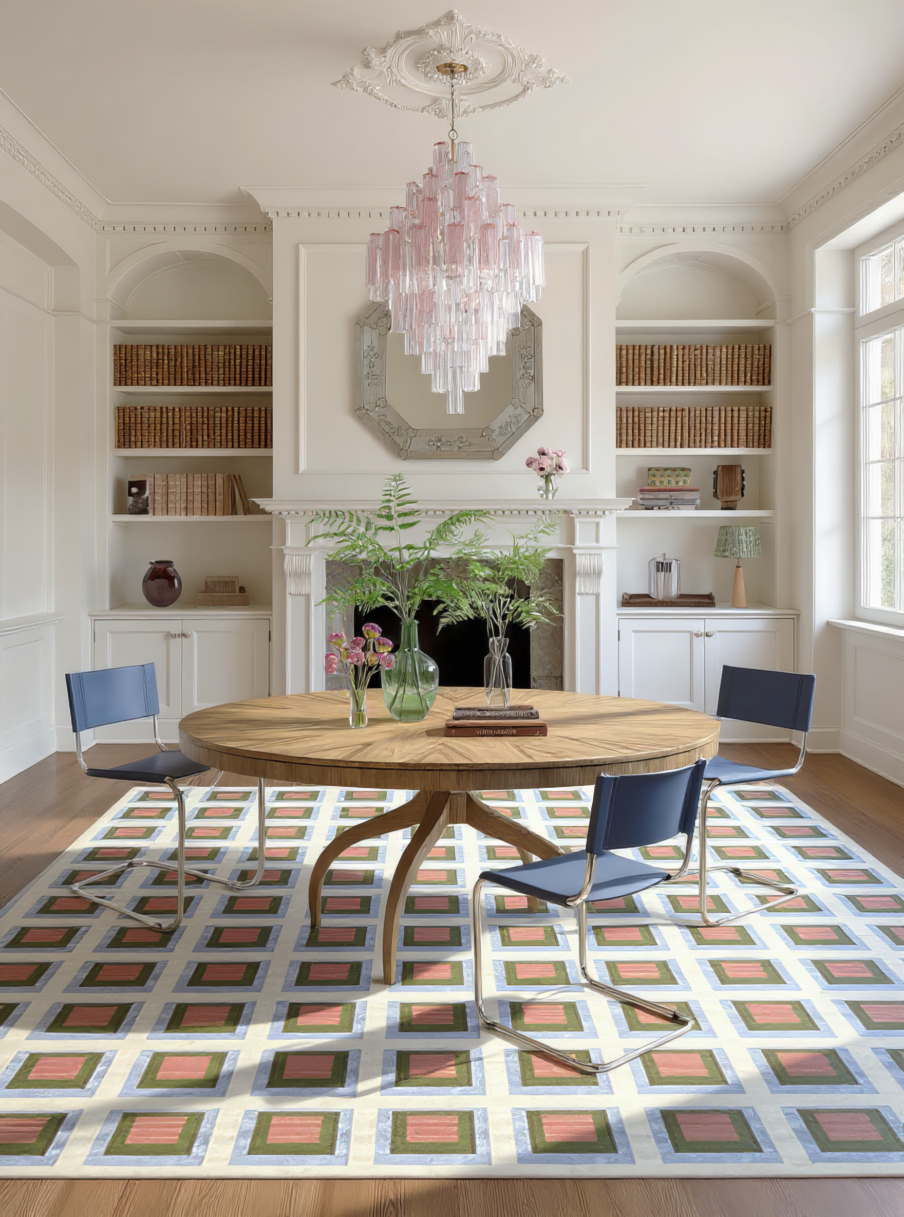 Color Study Handwoven Wool Flatweave Rug