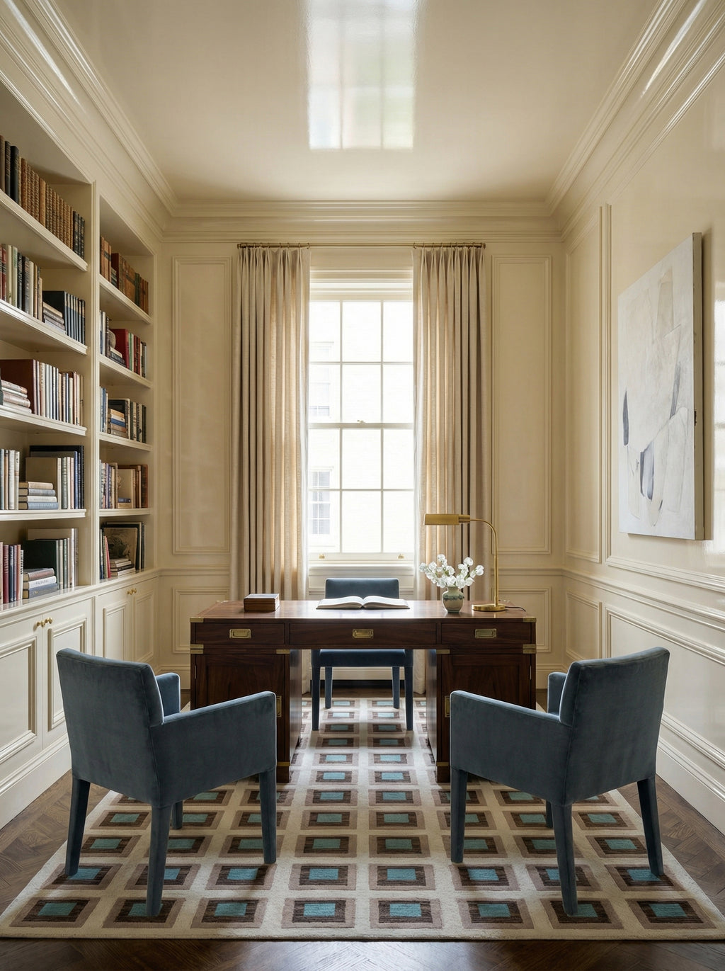 Color Study Handwoven Wool Flatweave Rug