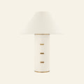 26-inch Damian Large Parchment Table Lamp by Kevin Francis Design with a textured parchment shade and sleek base.