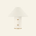 15-inch Damian Small Parchment Table Lamp by Kevin Francis Design featuring a sleek, modern design with a parchment shade.