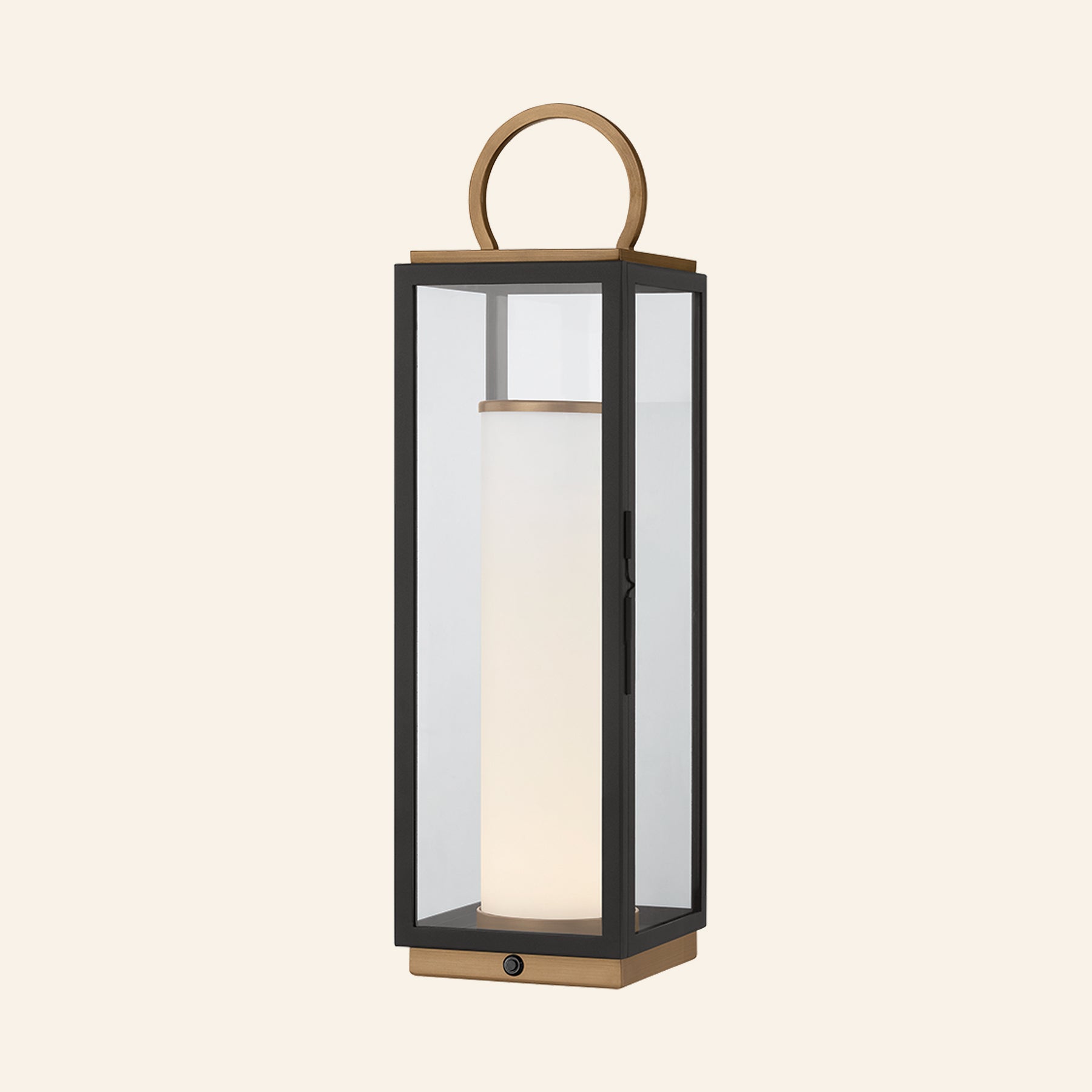 23-29" Dillon Outdoor Rechargeable Lantern Lamp | Table Lamp by Kevin Francis Design