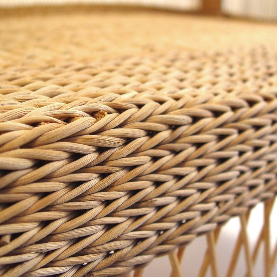 Malawi Woven Cane Wicker Arm Chair