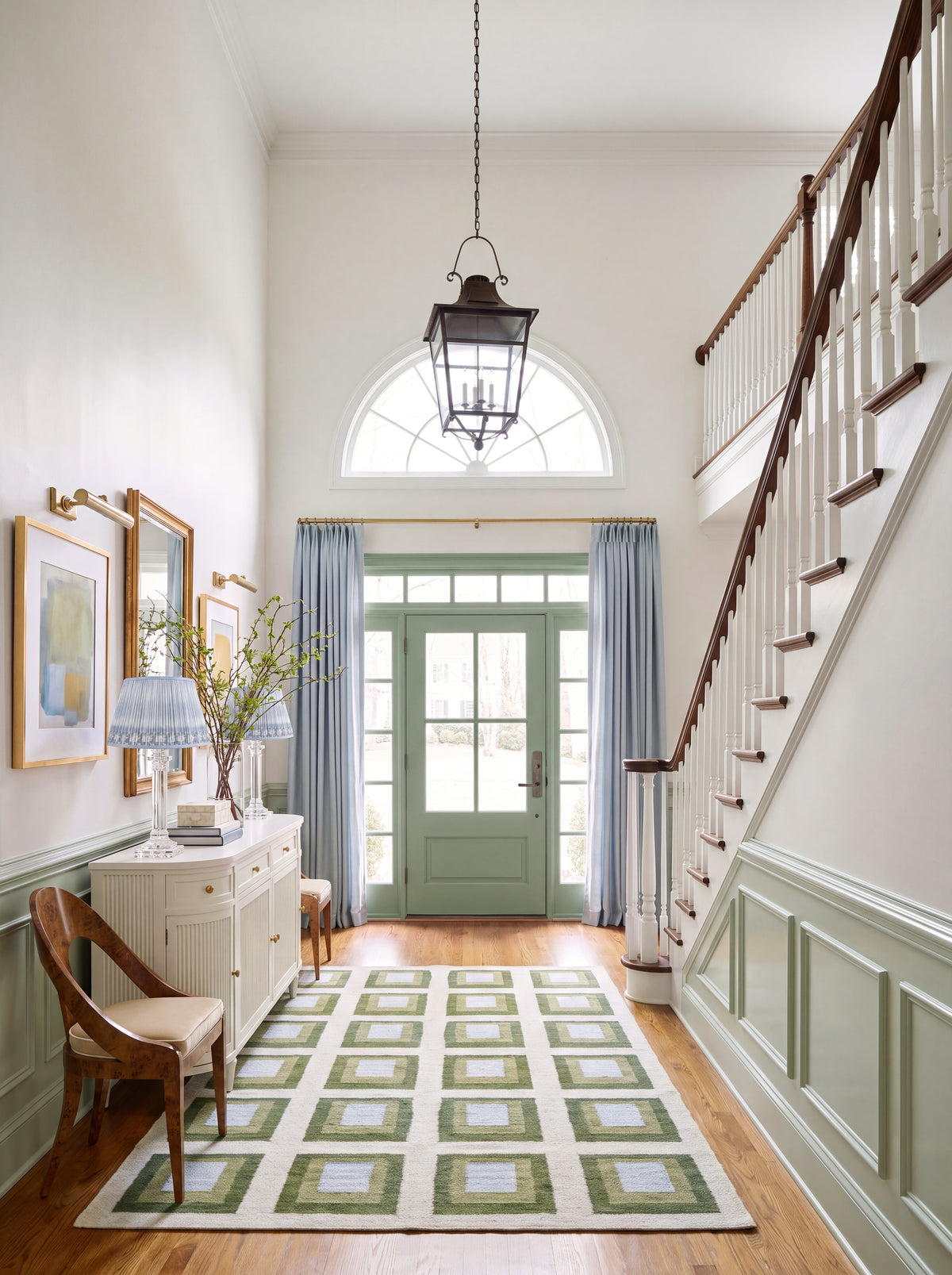Honey Oak Entryway