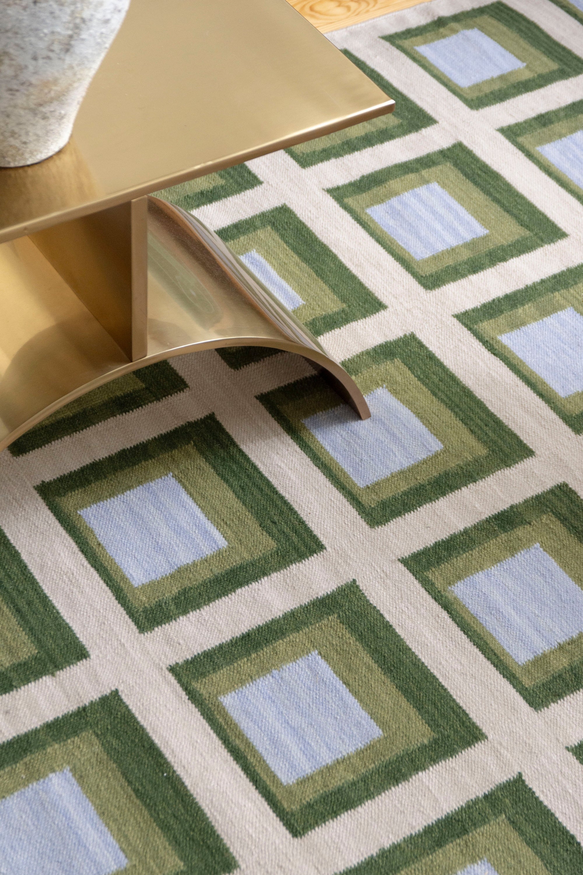 8x10 Color Study Wool Flatweave Rug (Stocked) by Kevin Francis Design | Luxury Area Rugs & Home Decor