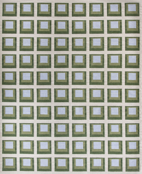 Color Study Handwoven Wool Flatweave Rug