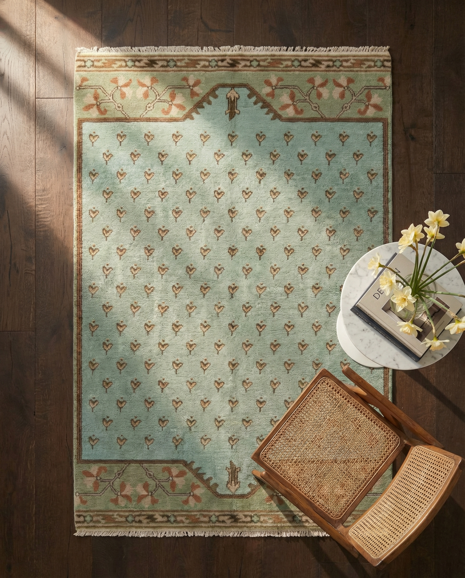 Lotto Hand-Knotted Wool Area Rug