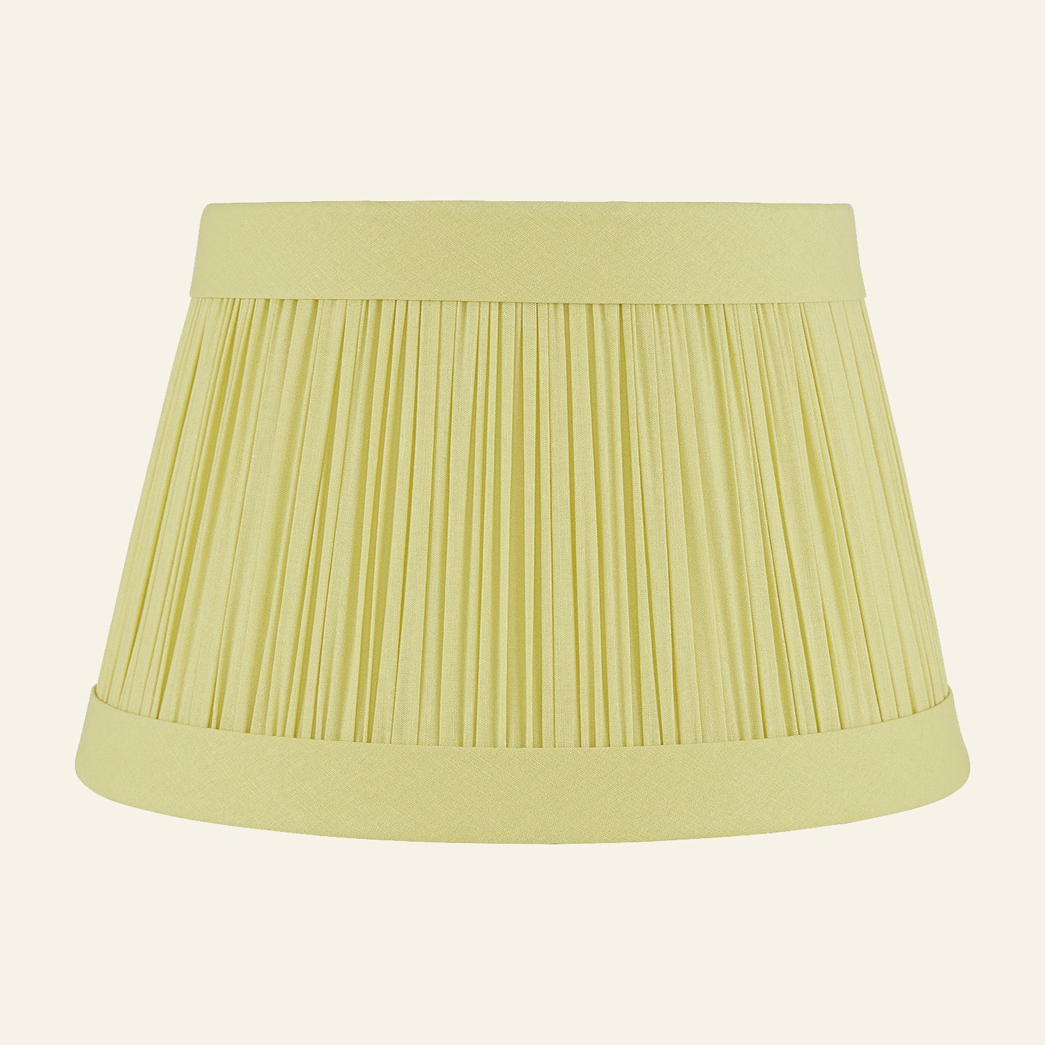 Hill Pleated Linen Banded Lamp Shade | Lamp Shade by Kevin Francis Design