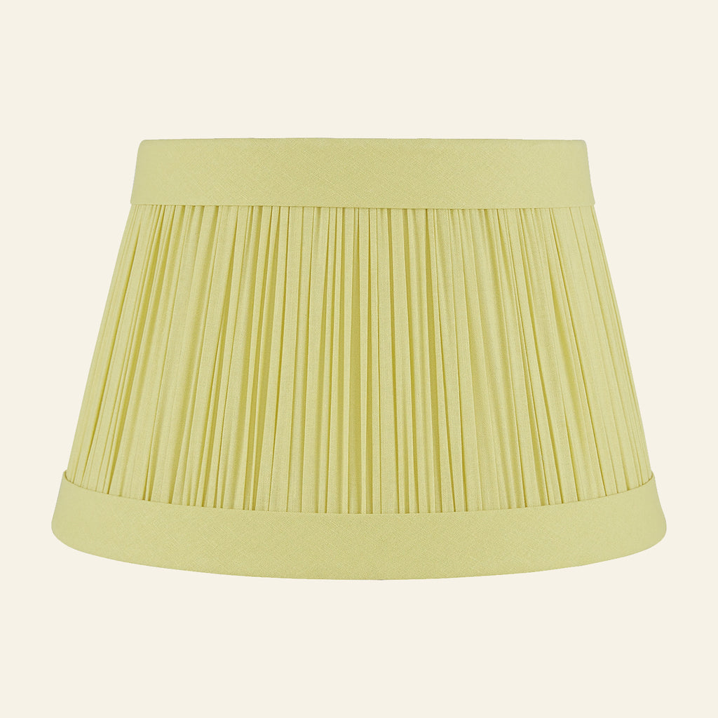 Hill Pleated Linen Banded Lamp Shade | Lamp Shade by Kevin Francis Design