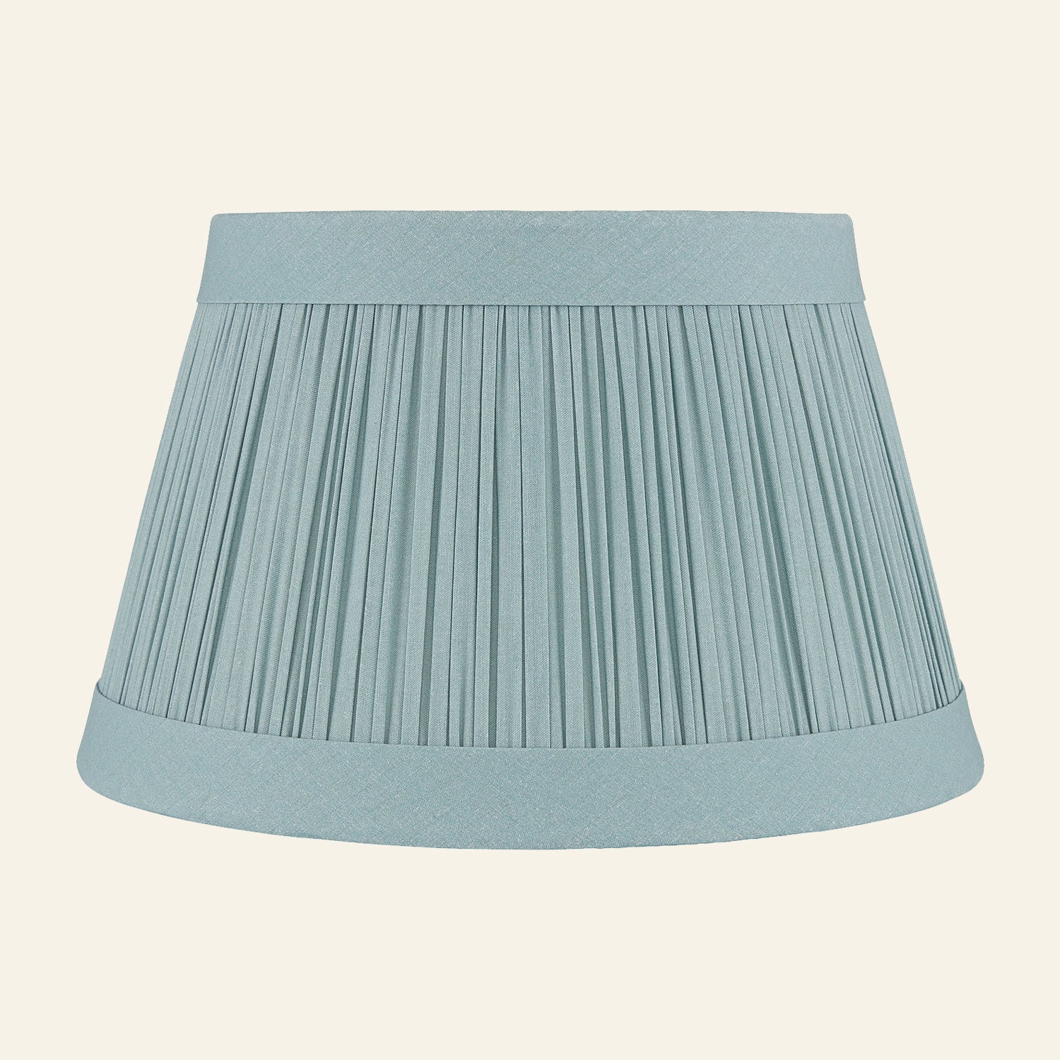 Hill Pleated Linen Banded Lamp Shade | Lamp Shade by Kevin Francis Design