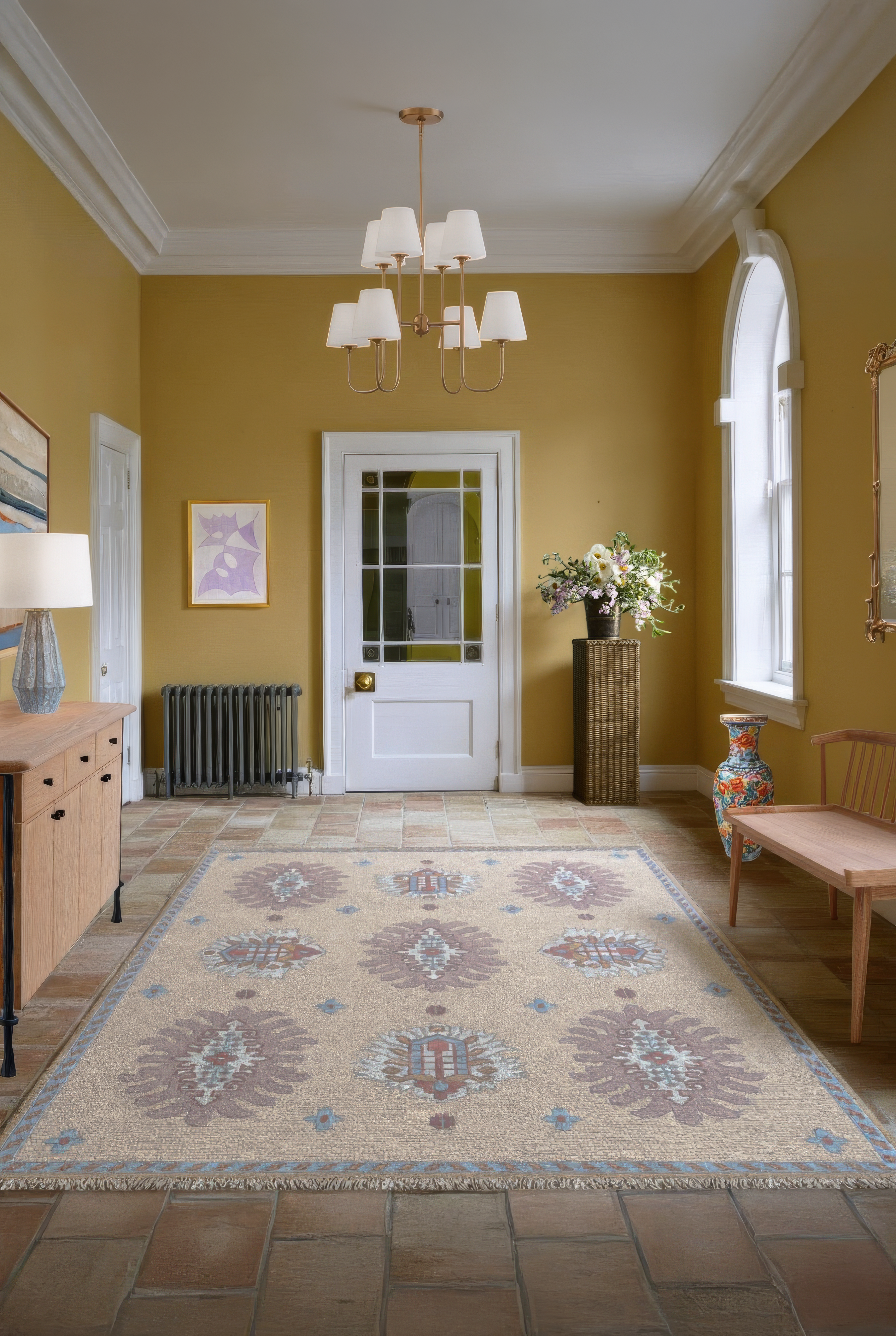 Cairene Hand-Knotted Wool Area Rug