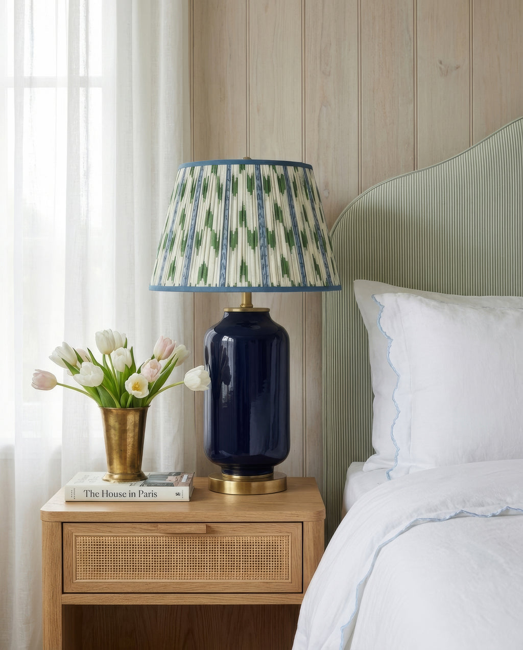 26” Penelope Navy Blue Table Lamp | Table Lamp by Kevin Francis Design