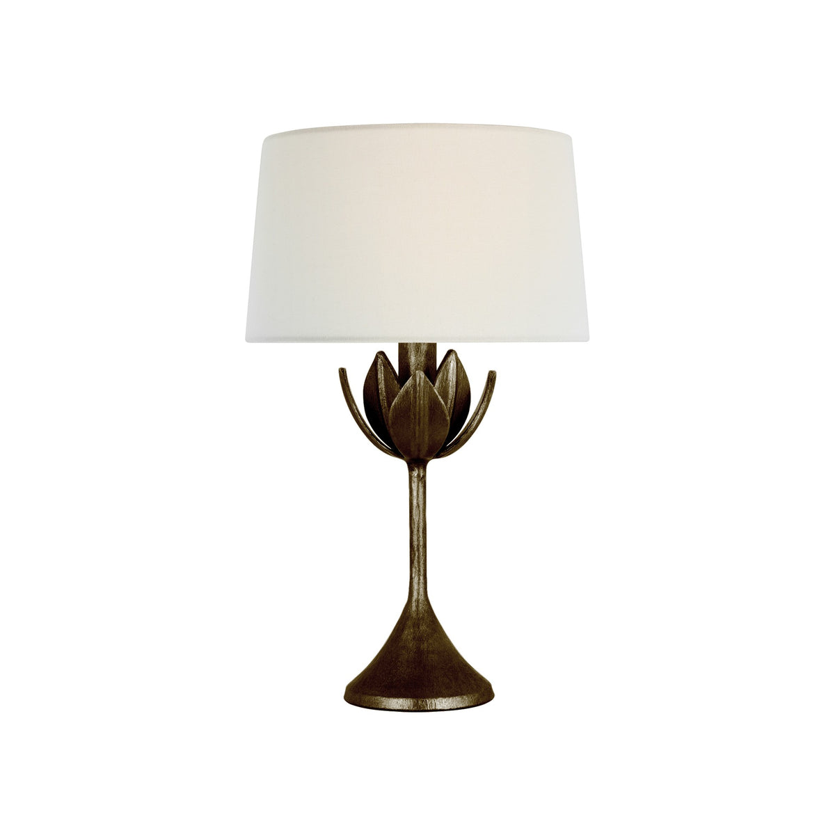 17-inch Julian leaf cordless table lamp in antique bronze by Kevin Francis Design