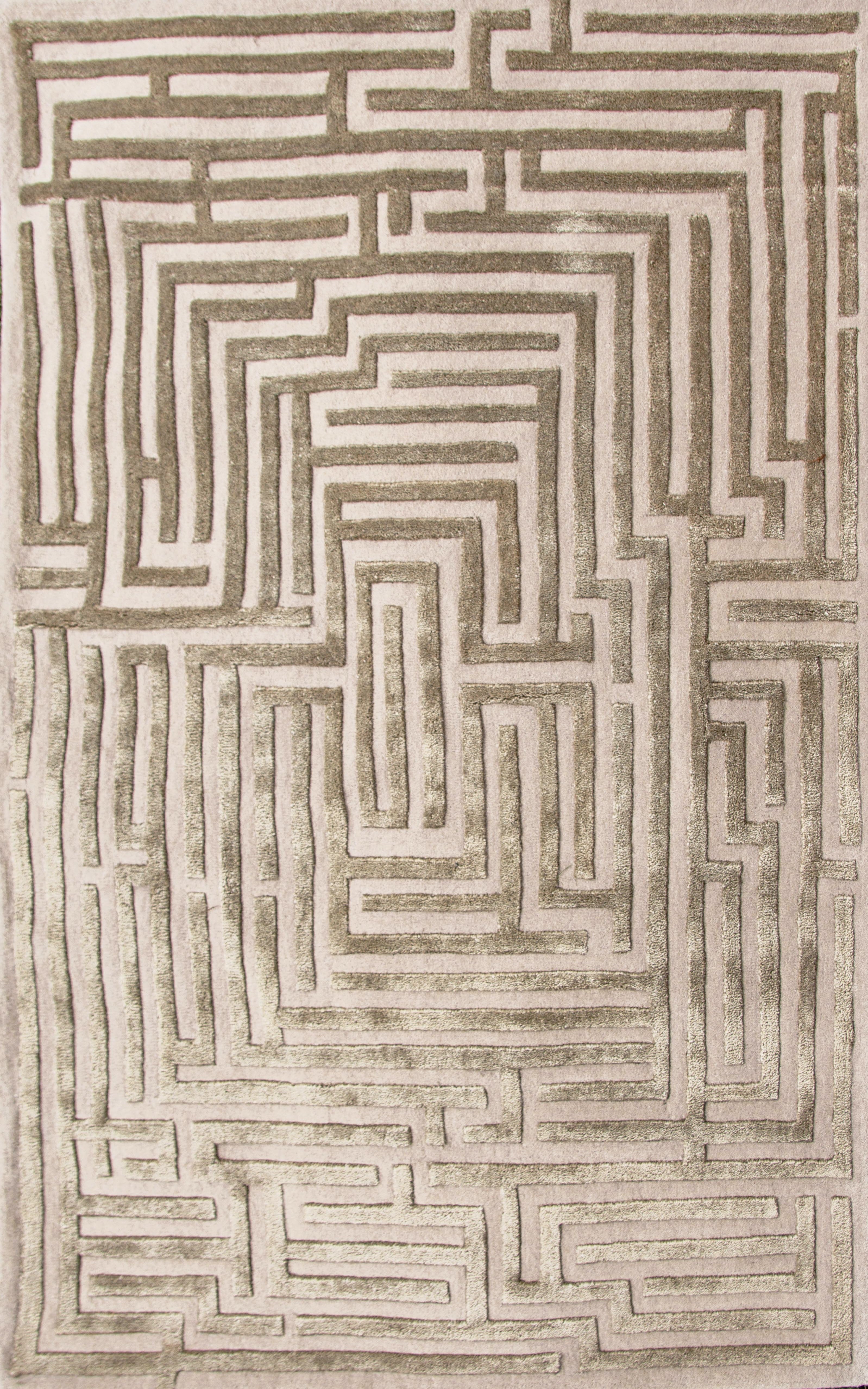 Anatolia Hand-Tufted Maze Rug
