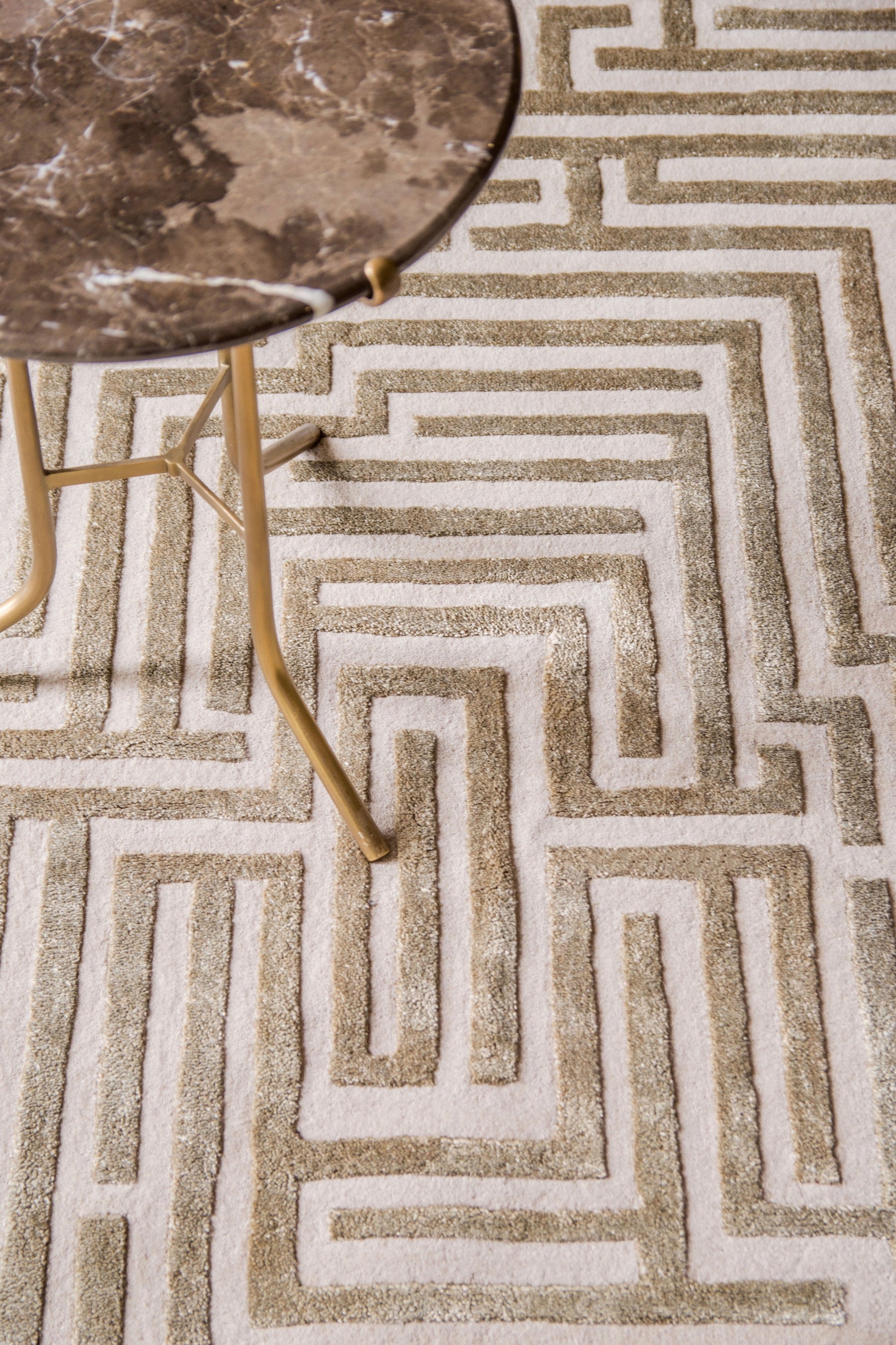 Anatolia Hand-Tufted Maze Rug by Kevin Francis Design | Luxury Area Rugs & Home Decor