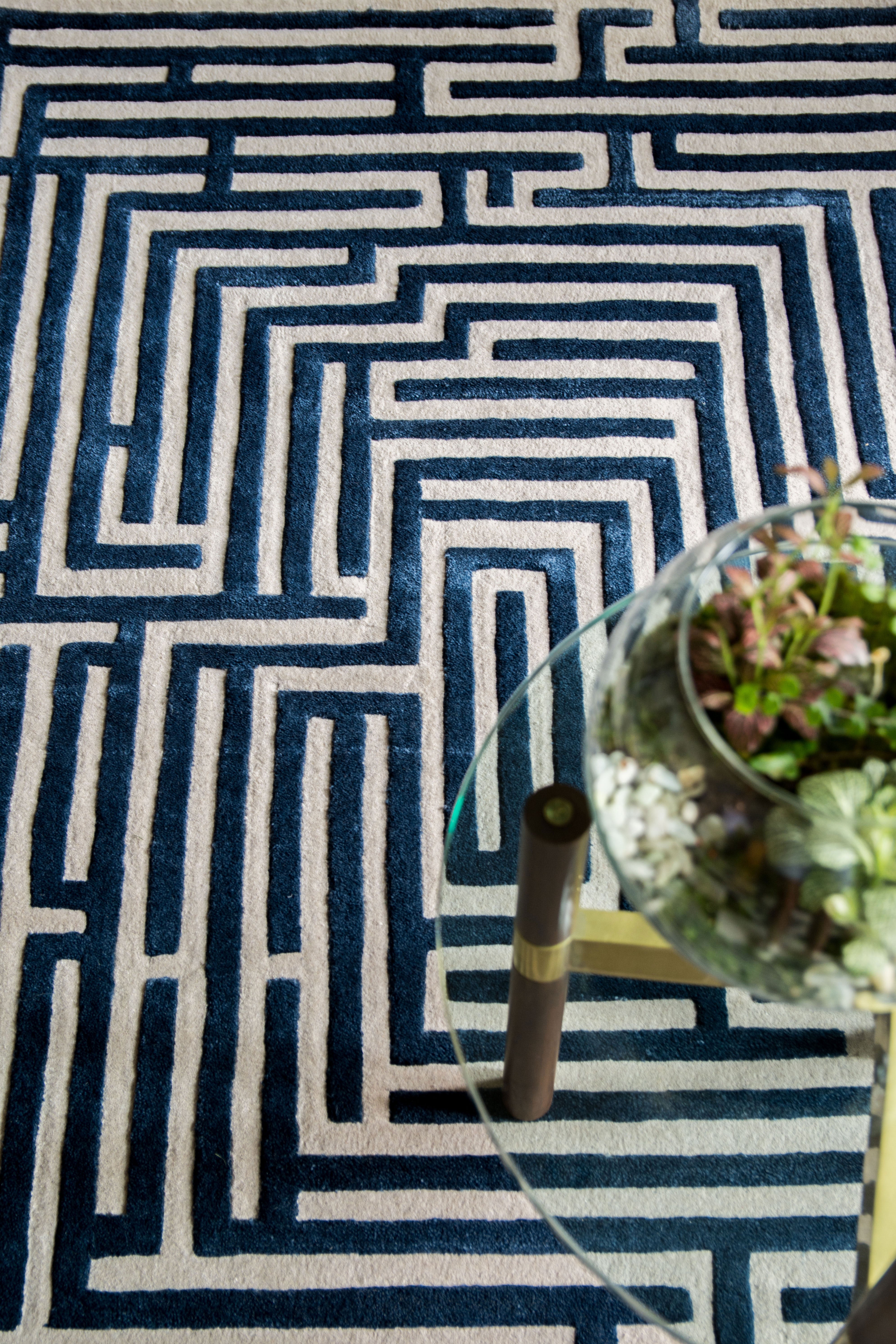 Anatolia Hand-Tufted Maze Rug