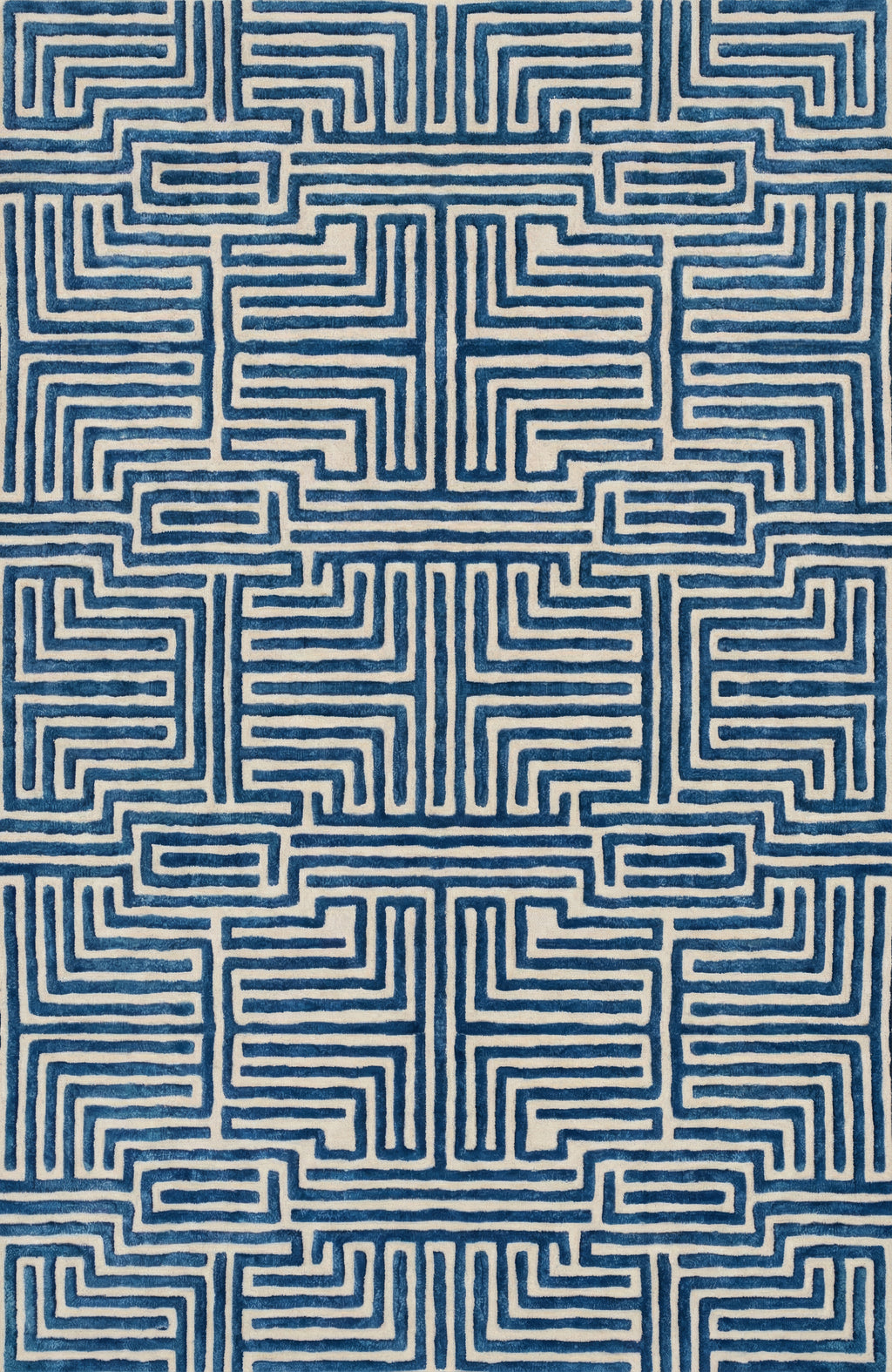 Knossos Hand-Tufted Maze Rug
