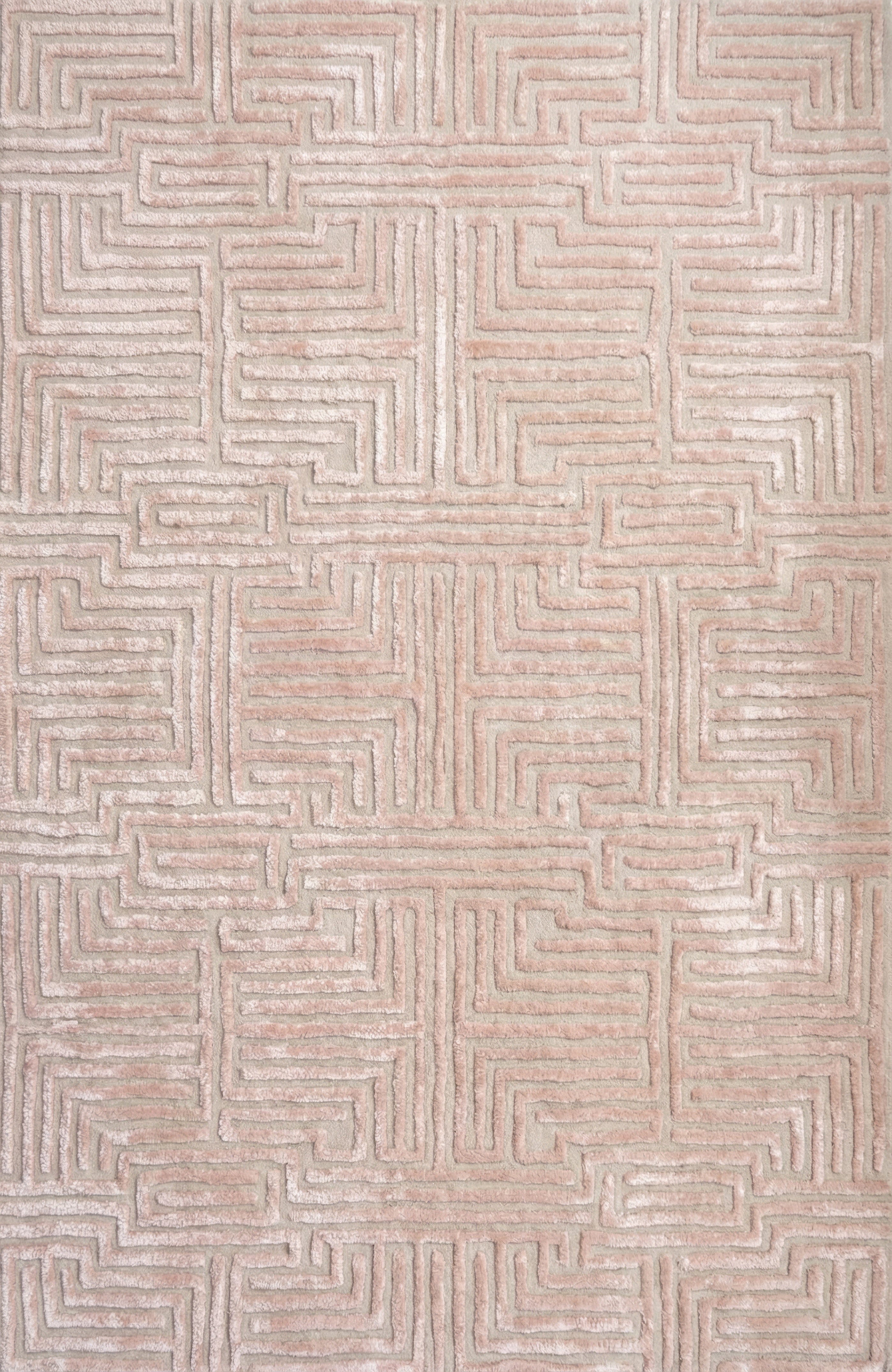Knossos Hand-Tufted Maze Rug