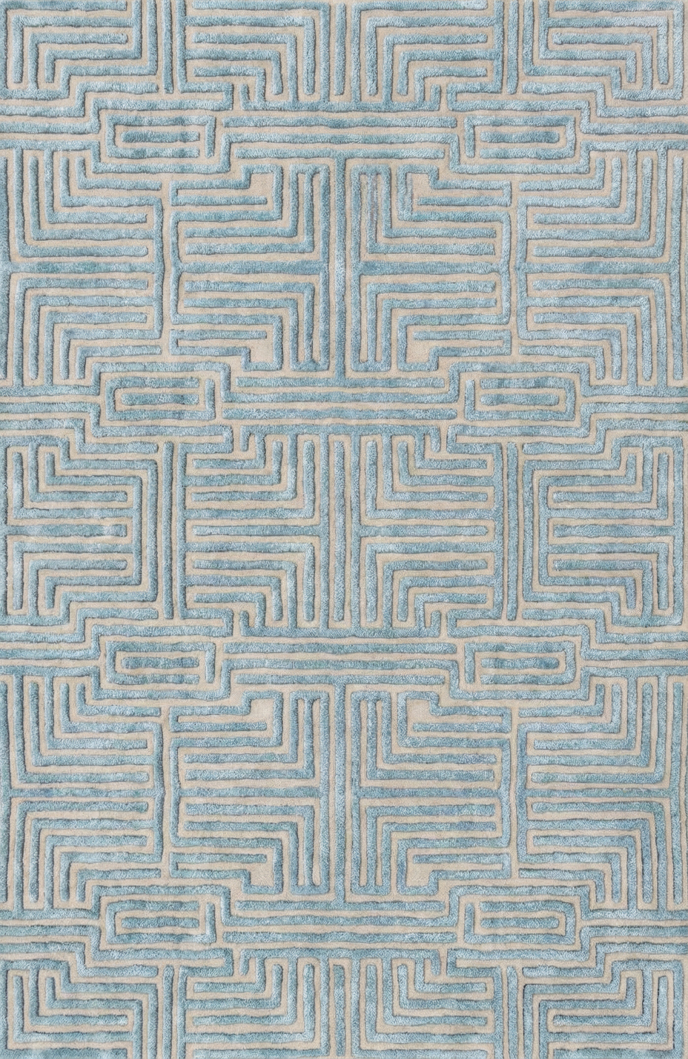 Knossos Hand-Tufted Maze Rug