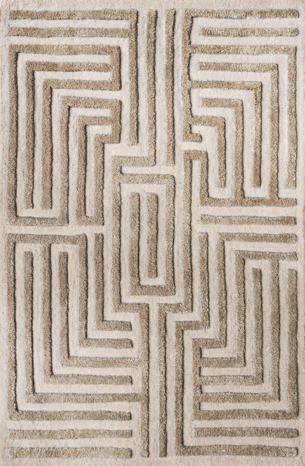 Knossos Hand-Tufted Maze Rug