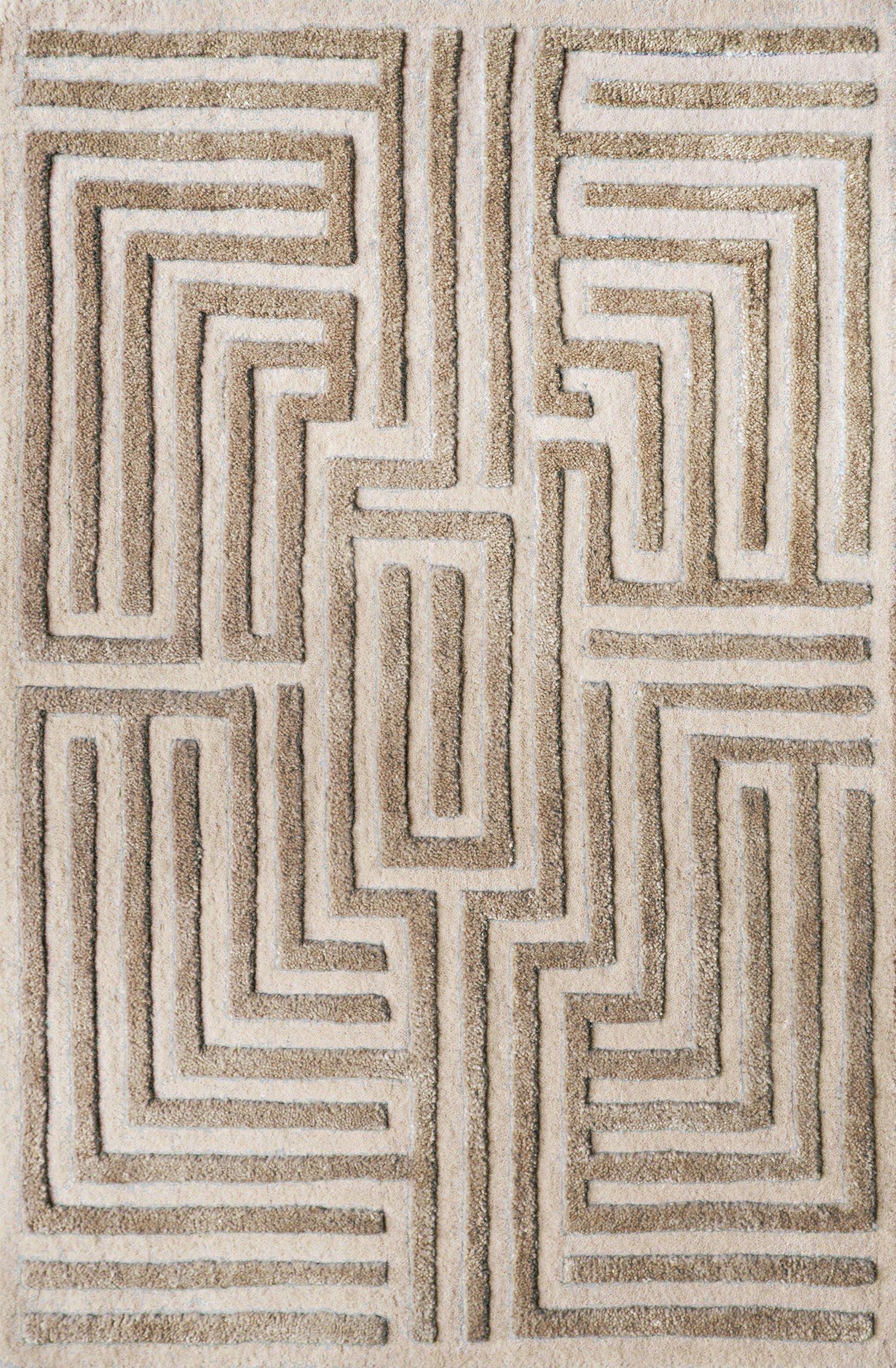 Knossos Hand-Tufted Maze Rug