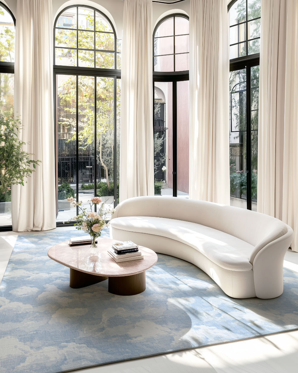 Cumulus Cloud Tibetan Hand-Knotted Wool Area Rug by Kevin Francis Design | Luxury Area Rugs & Home Decor