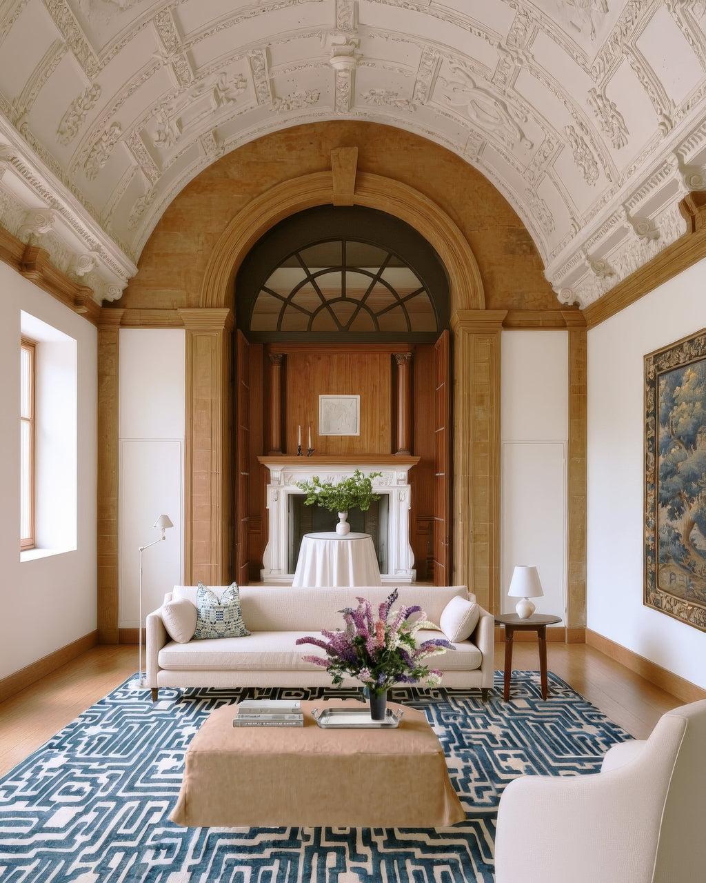 Theseus Hand-Tufted Maze Rug by Kevin Francis Design | Luxury Area Rugs & Home Decor