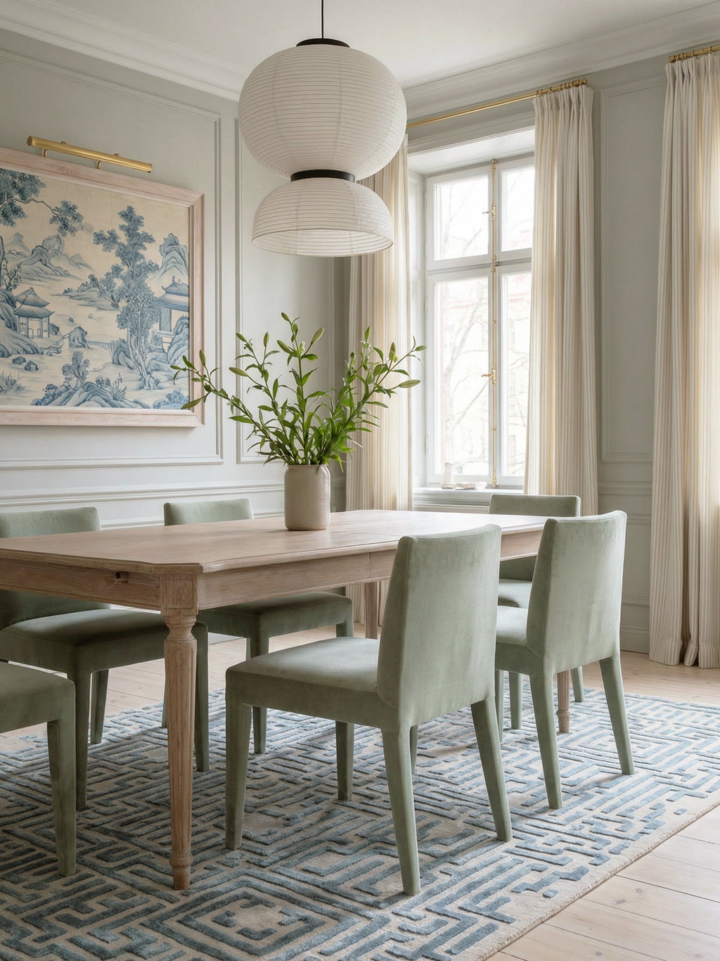 Theseus Hand-Tufted Maze Rug