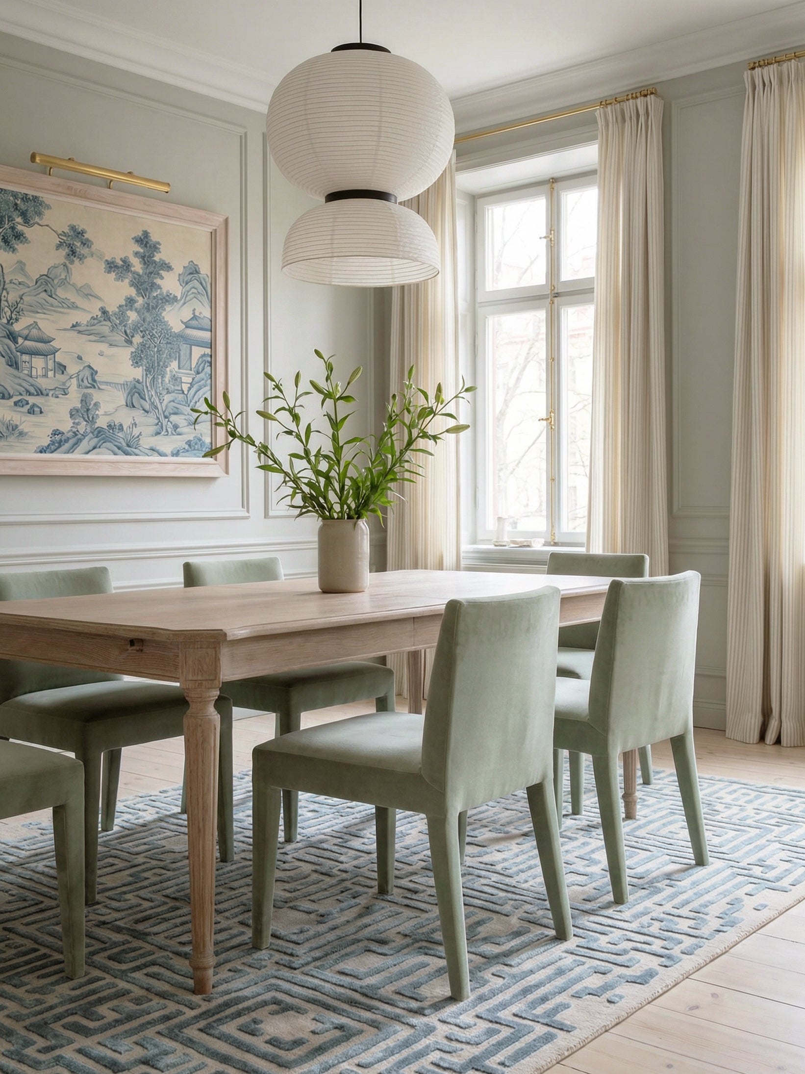 Theseus Hand-Tufted Maze Rug