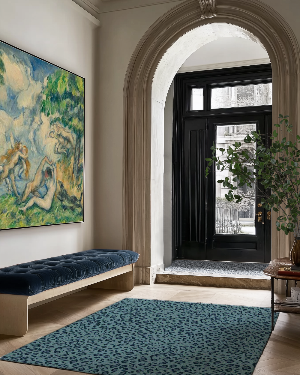 Panthera Spotted Leopard Hand-Looped Area Rug by Kevin Francis Design | Luxury Area Rugs & Home Decor