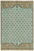 Lotto hand-knotted wool area rug by Kevin Francis Design featuring modern Turkish knot pattern and vibrant geometric design.