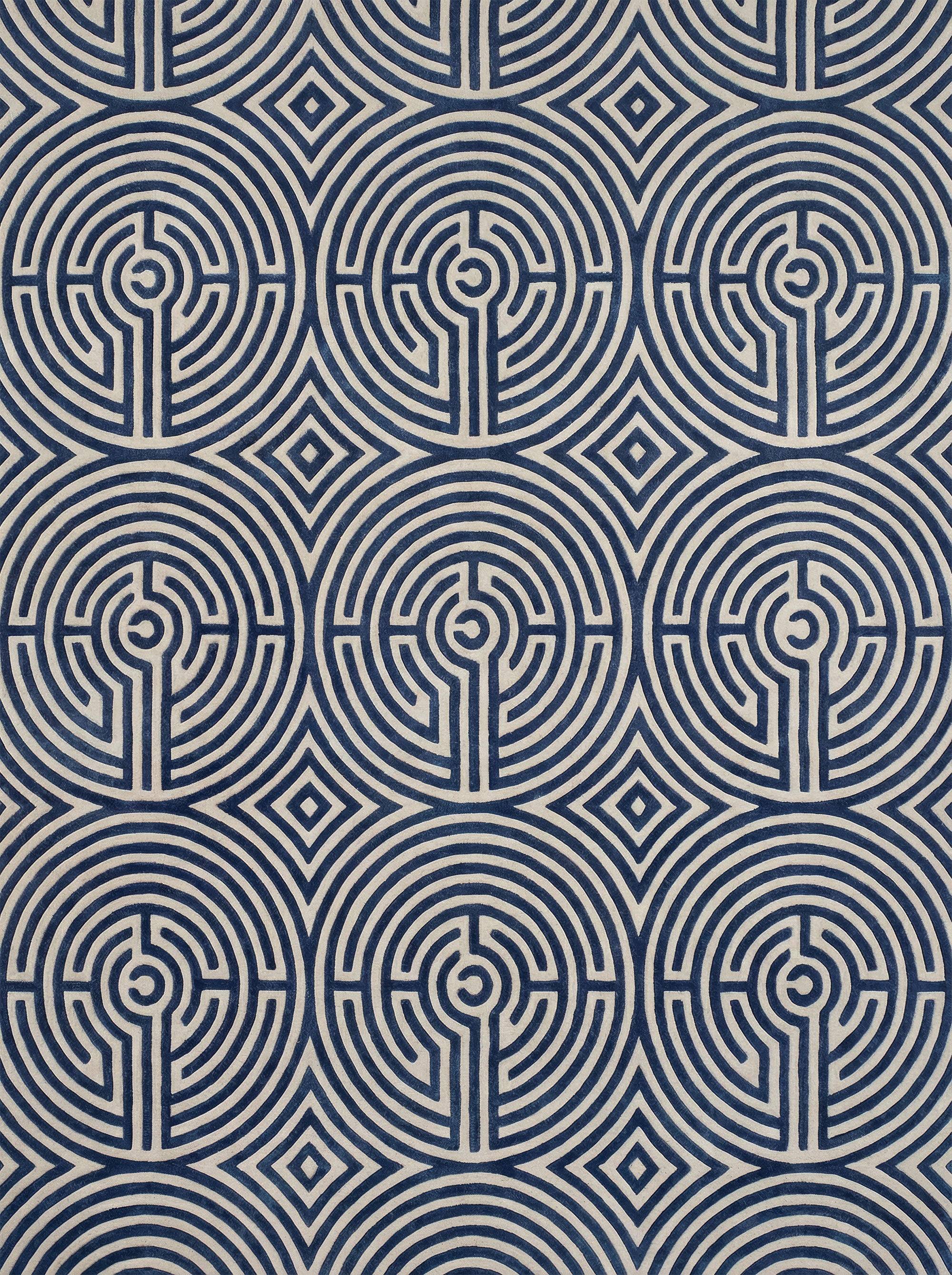 Lucca Hand-Tufted Maze Rug