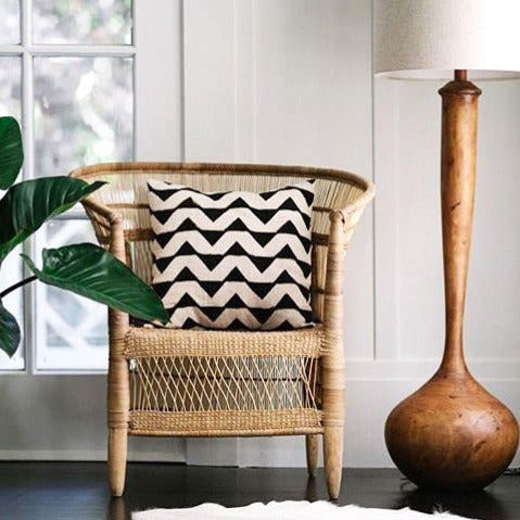 Malawi Woven Cane Wicker Arm Chair